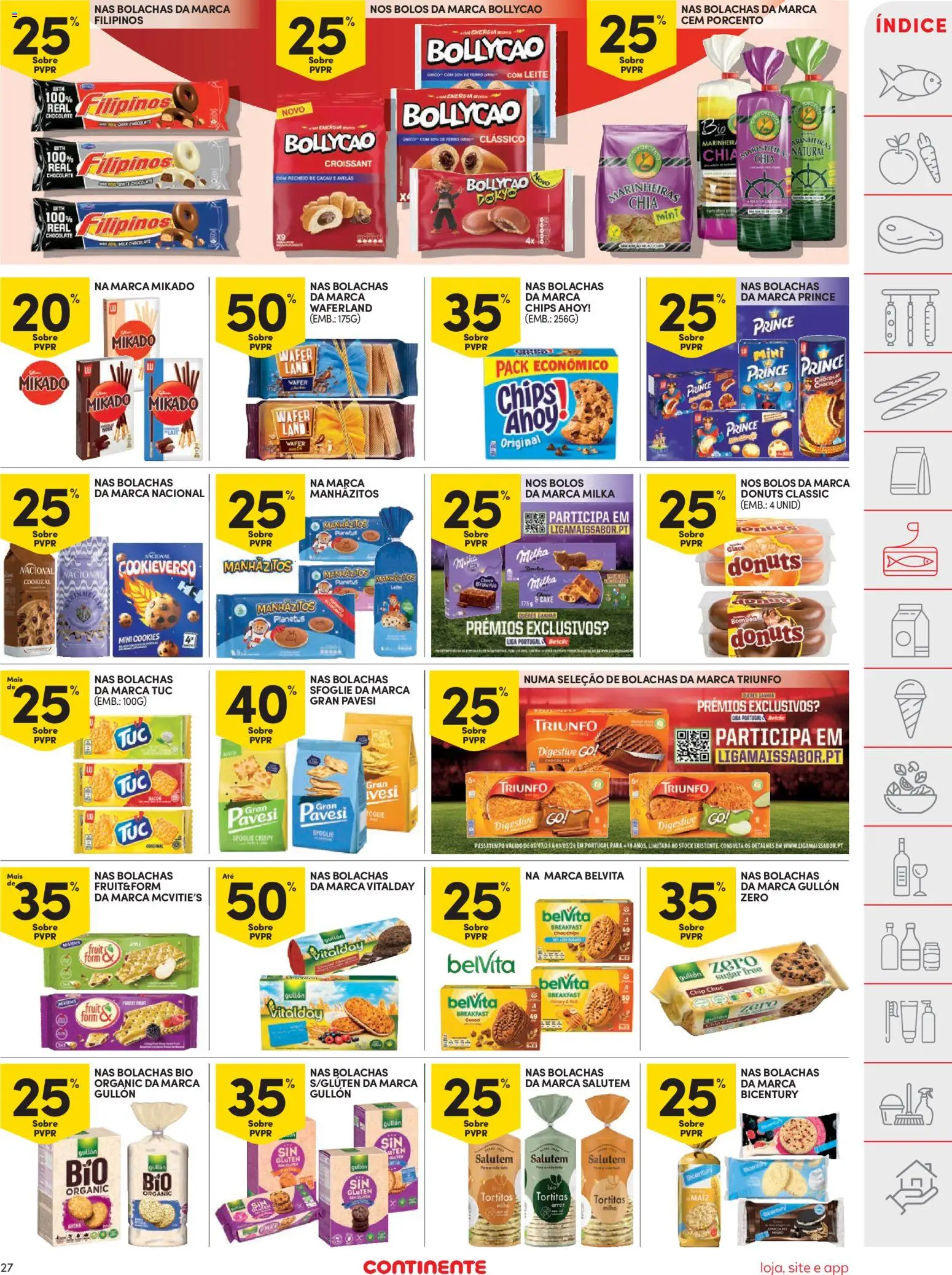 Continente folheto │ válido de 20.01.2026 | Página: 27 | Produtos: Avelãs, Filipinos, Manhãzitos, Chocolate
