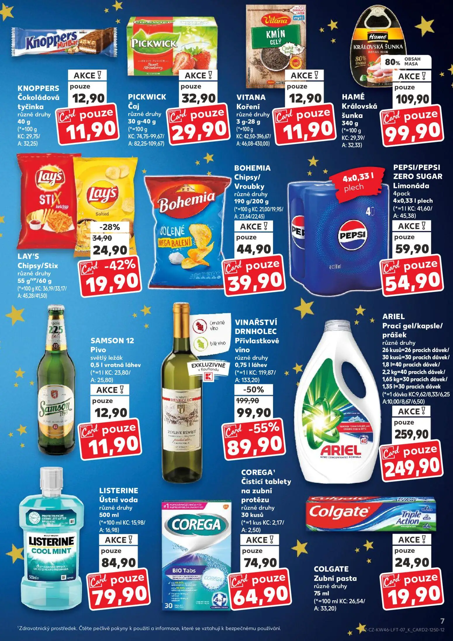 Kaufland leták - Chomutov od 12.11.2025 | Strana: 7 | Produkty: Zubní pasta, Ústní voda, Pivo, Červené víno