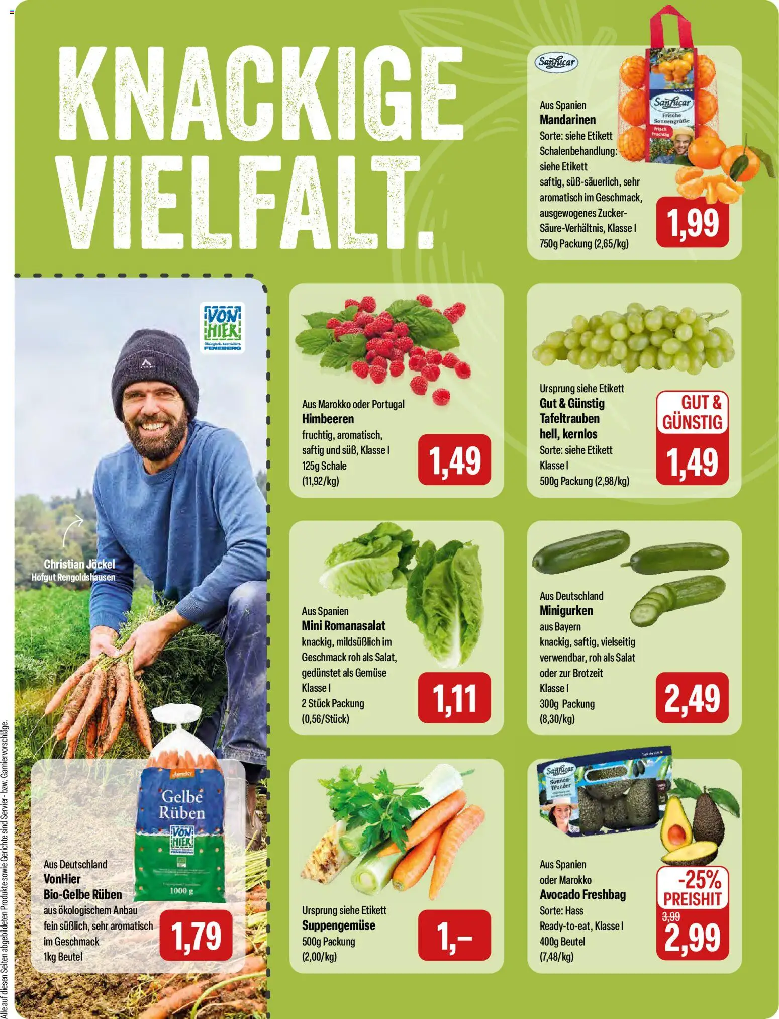 Feneberg Angebote – gültig ab 29.01.2026 | Seite: 5 | Produkte: Avocado, Gemüse, Zucker, Salat