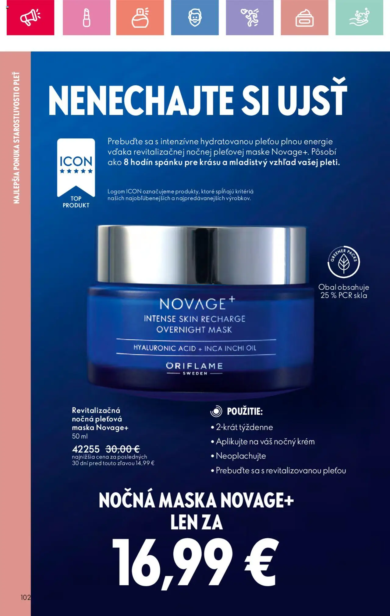 Katalóg Oriflame 12 2025 │ platný od 17.08.2025 | Strana: 102 | Produkty: Maska, Krém