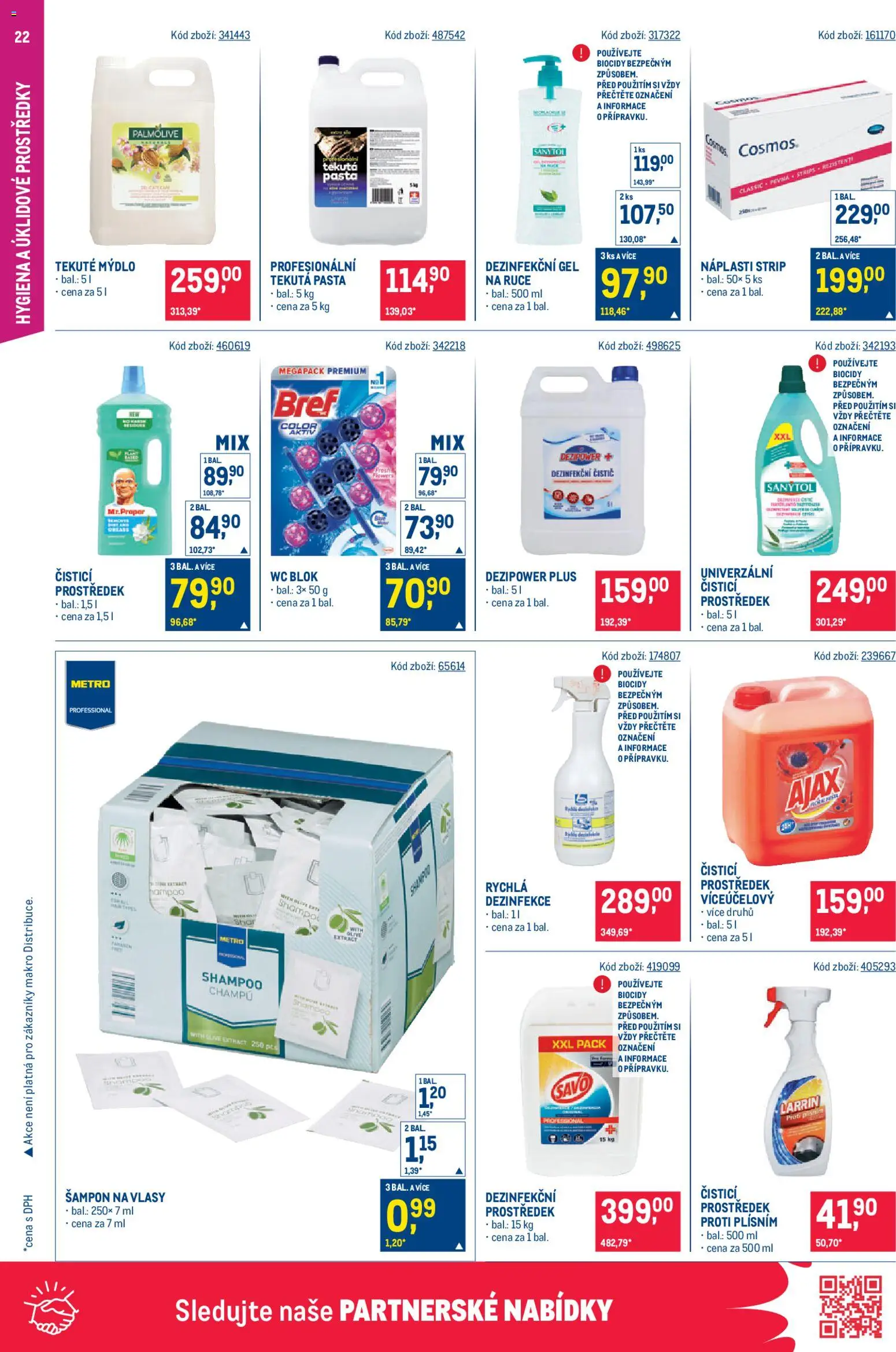 Makro leták - Gastronomie od 11.02.2026 | Strana: 22 | Produkty: Mýdlo, Savo, PC, Dezinfekční gel