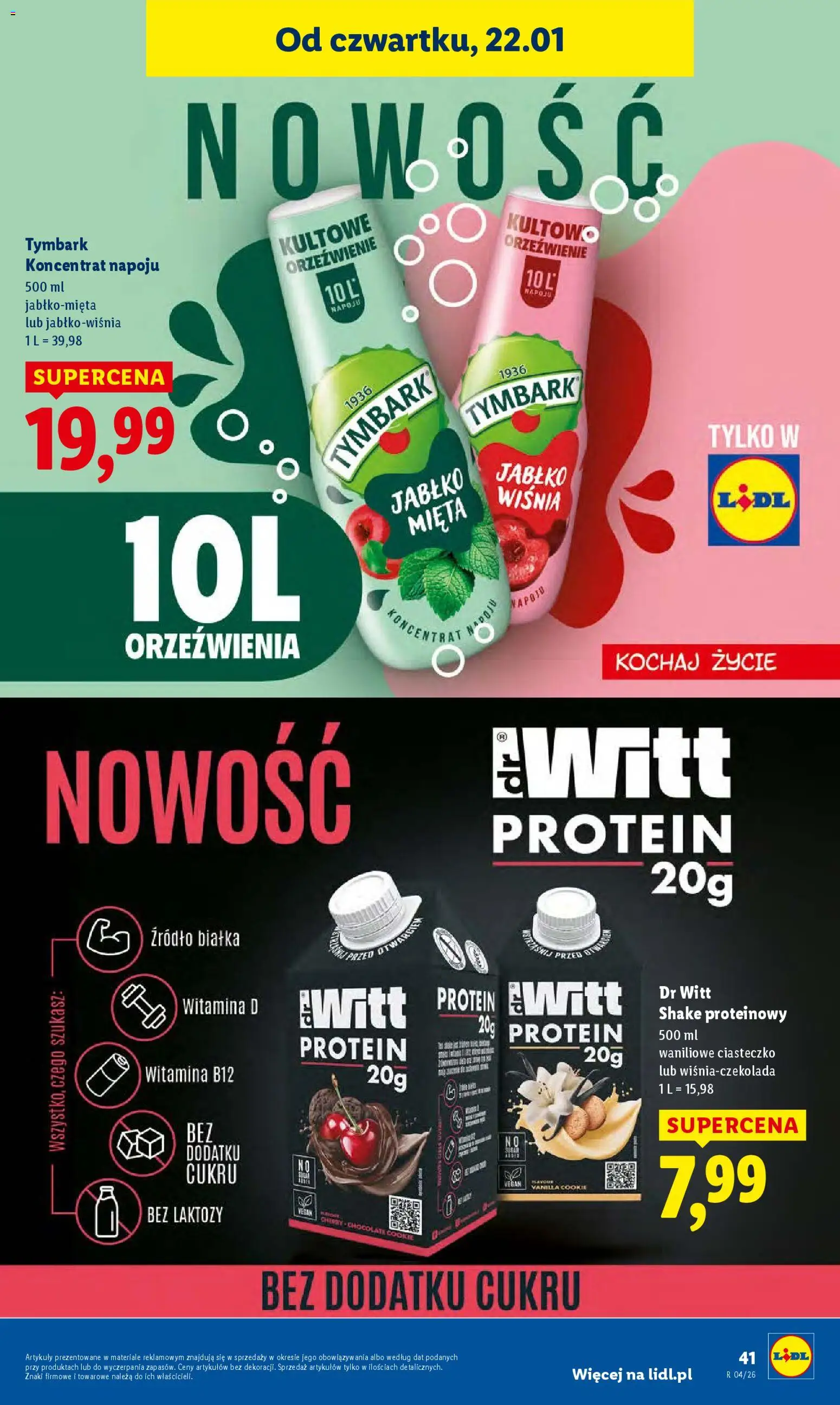 Lidl Gazetka od 22.01.2026 | Strona: 41 | Produkty: Bez laktozy, Mięta