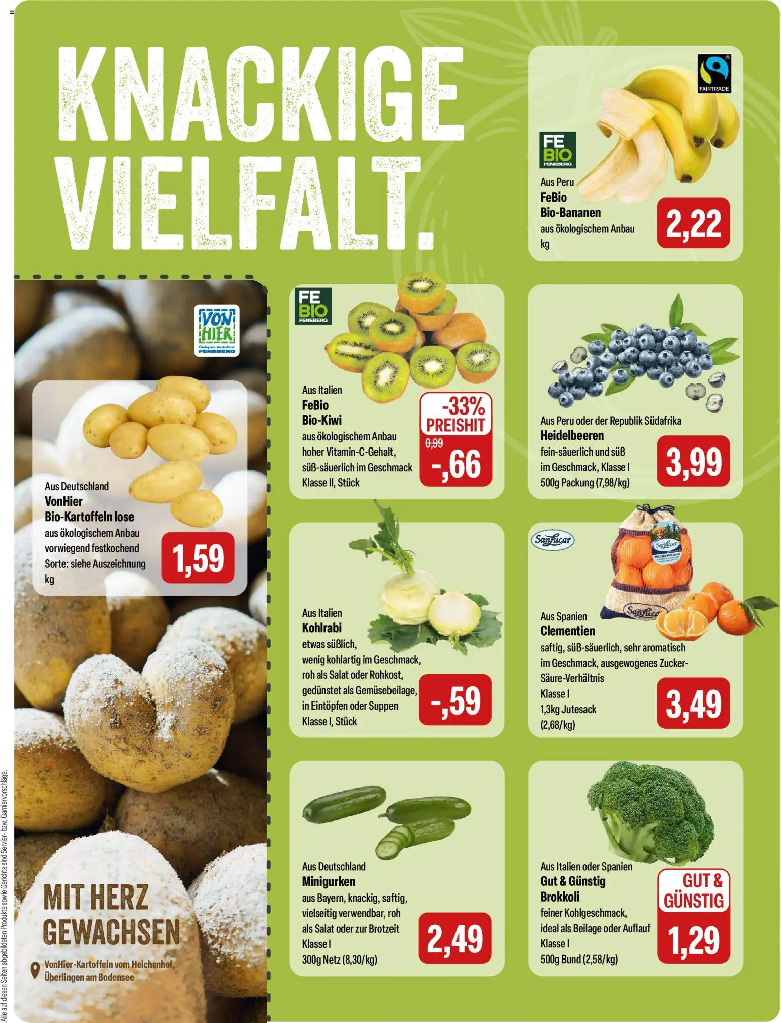 Feneberg Angebote – gültig ab 04.12.2025 | Seite: 5 | Produkte: Kohlrabi, Heidelbeeren, Zucker, Salat