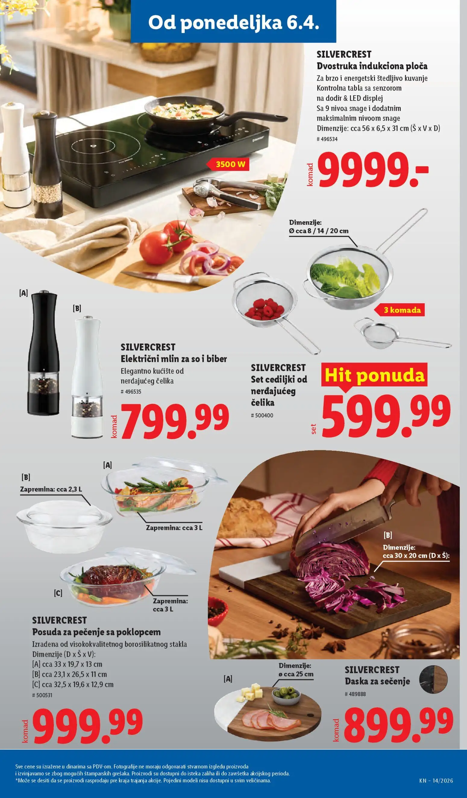 Lidl katalog - važi od 02.04.2026 | Strana: 81 | Proizvode: Daska za sečenje, Mlin za so i biber, Mlin, So