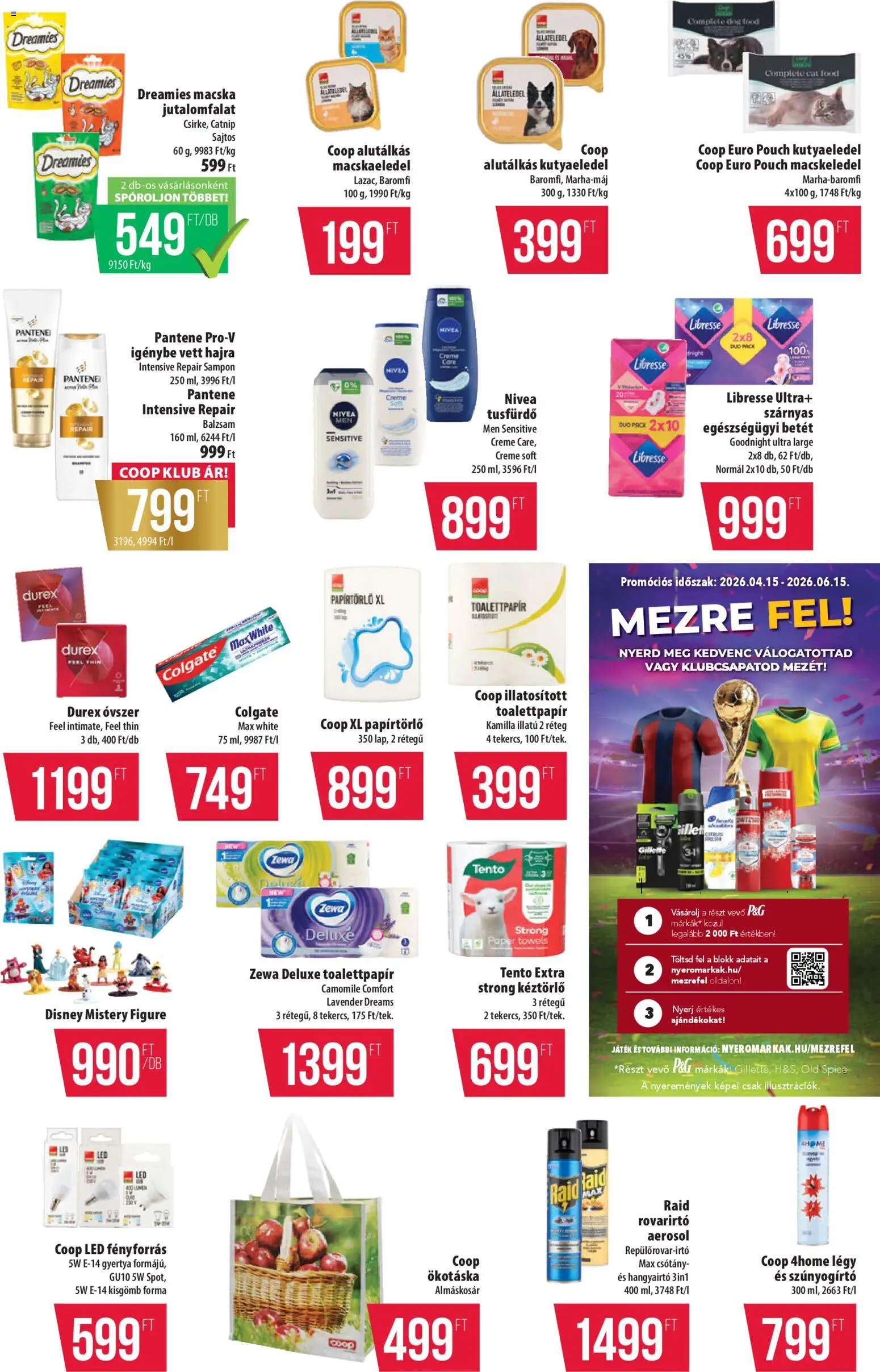 COOP akciós ujság - amely érvényes a következő dátumtól: 30.04.2026 | Oldal: 11 | Termékek: Old spice, Papírtörlő, Kutyaeledel, Tusfürdő