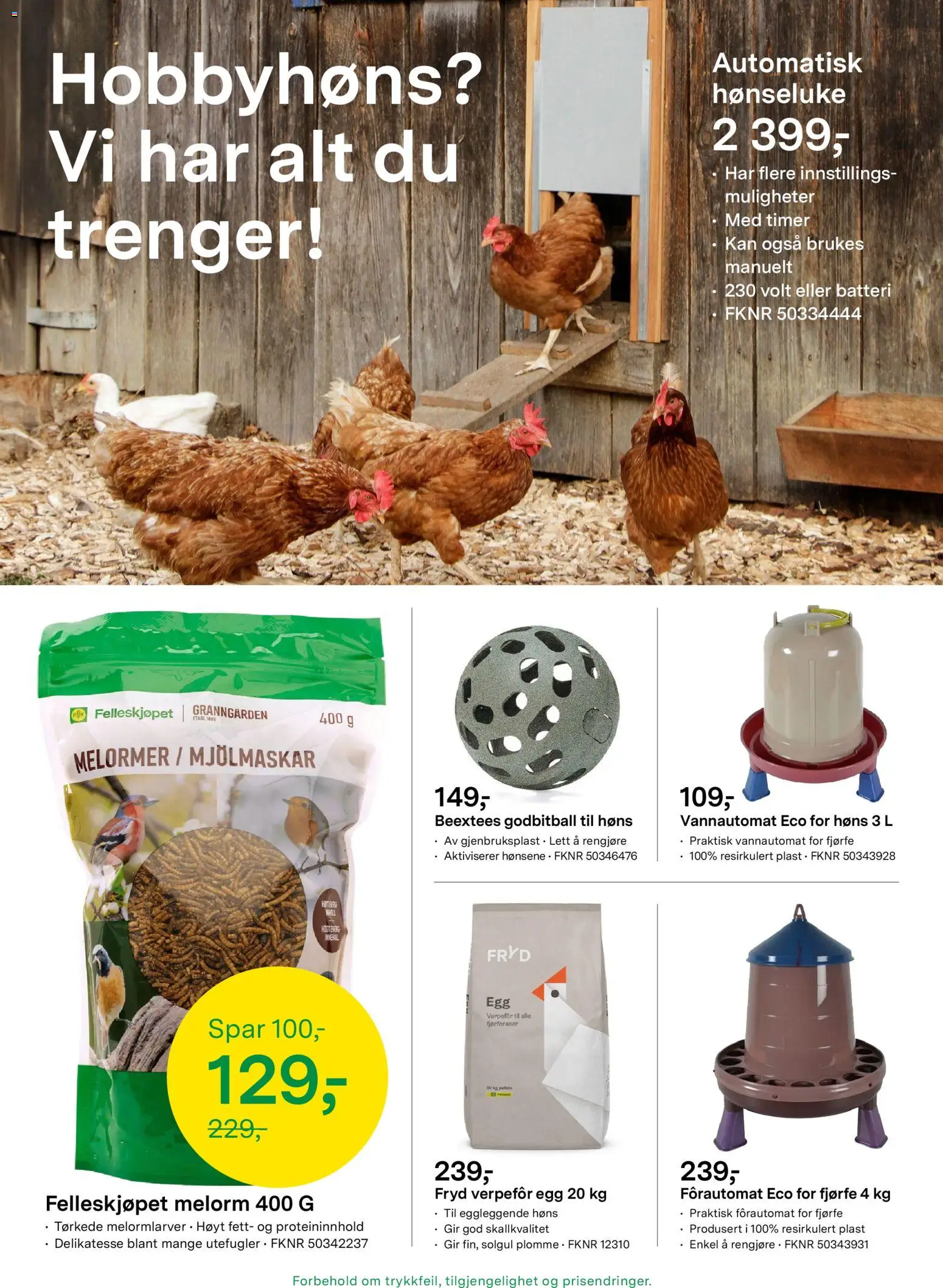 {H1} | Side: 4 | Produkter: Egg, Batteri