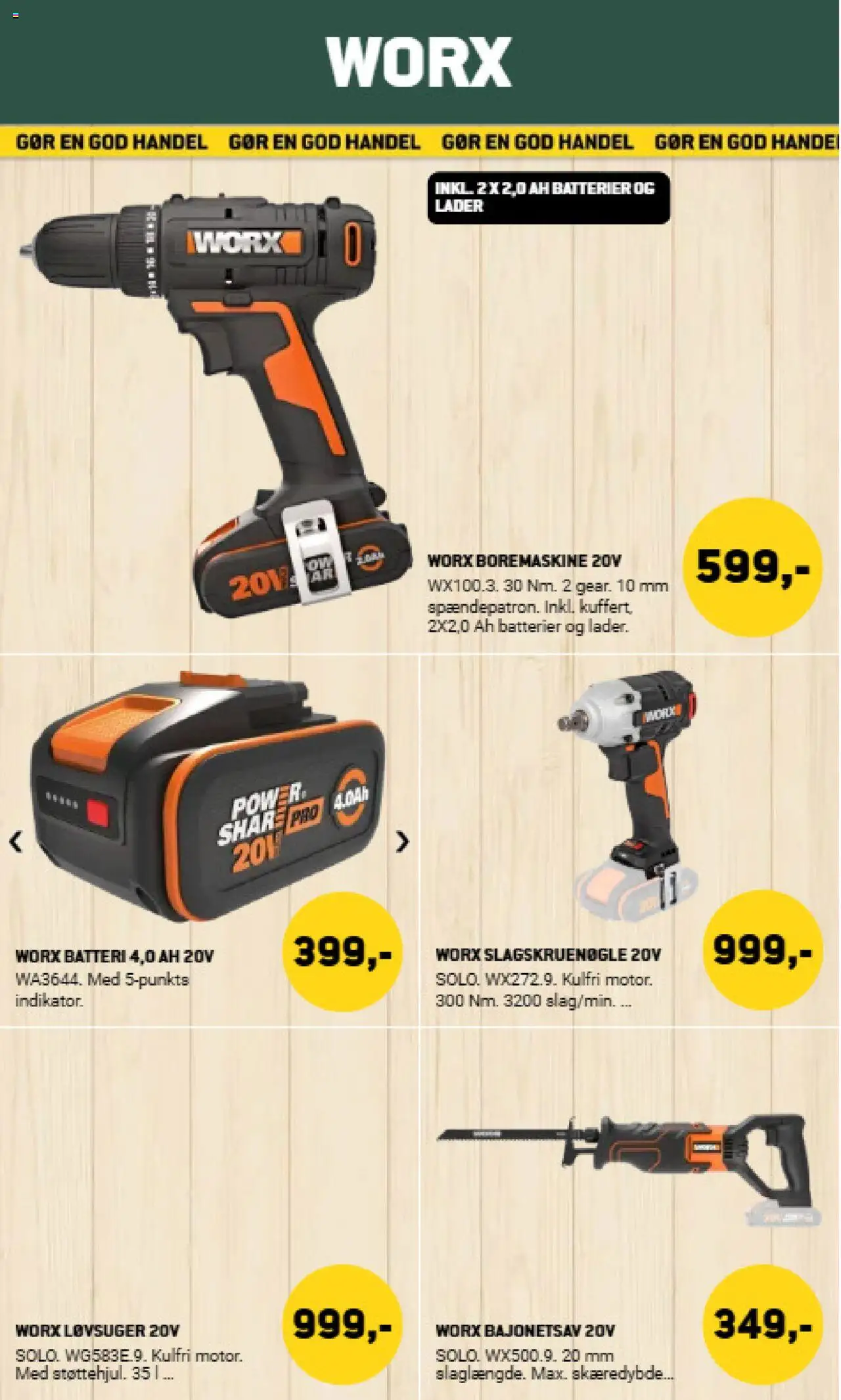 XL-BYG tilbudsavis – gyldig fra 10.10.2025 | Side: 28 | Produkter: Batterier, Boremaskine, Batteri