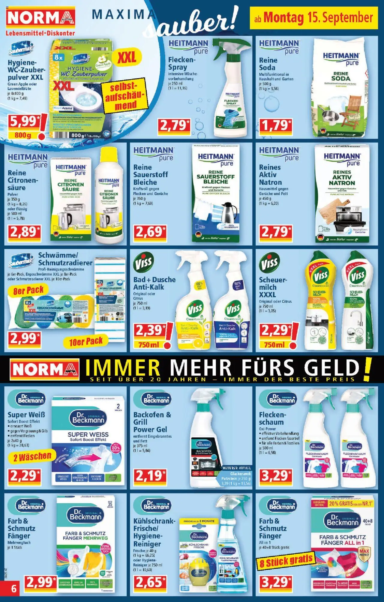 Norma Flugblatt gültig ab 08.09.2025 | Seite: 6 | Produkte: Bad, Dusche, Apple, Milch