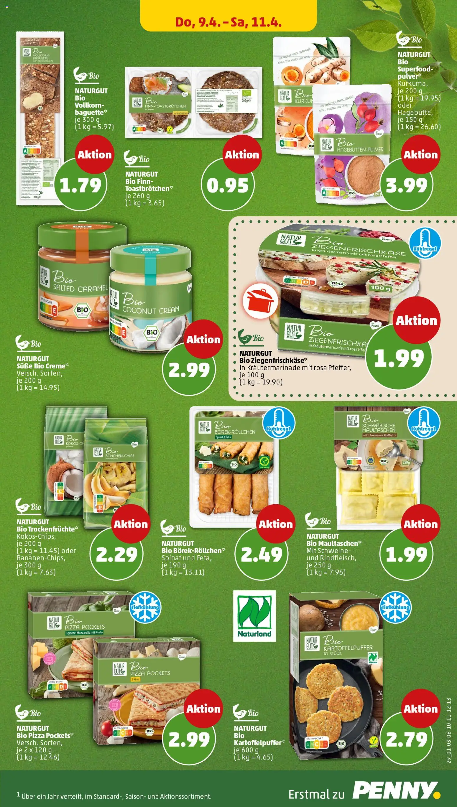 Penny Prospekt 	 – gültig ab 07.04.2026 | Seite: 29 | Produkte: Feta, Käse, Baguette, Pizza