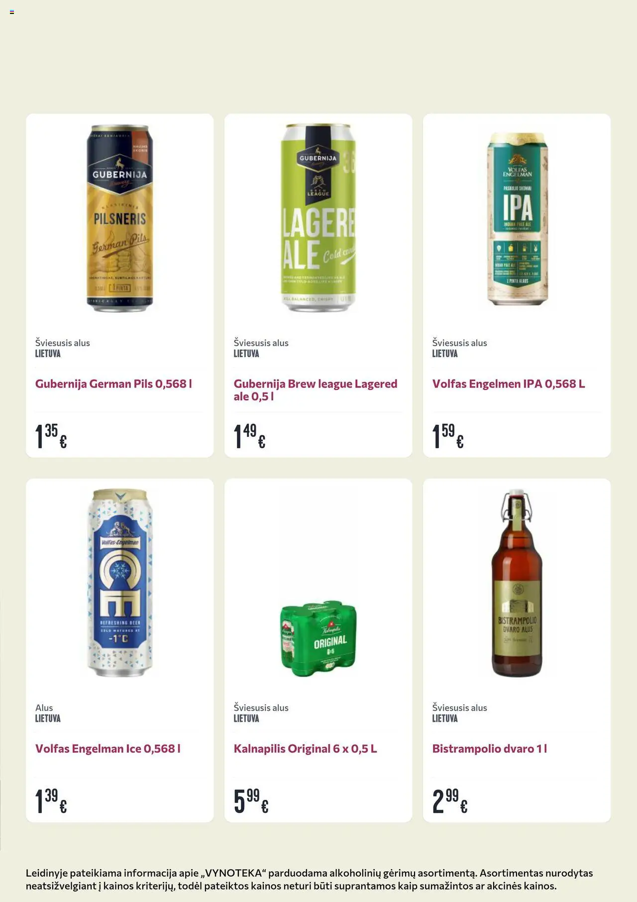 VYNOTEKA akcijos nuo 06.10.2025 | Puslapis: 27 | Prekių: Alus