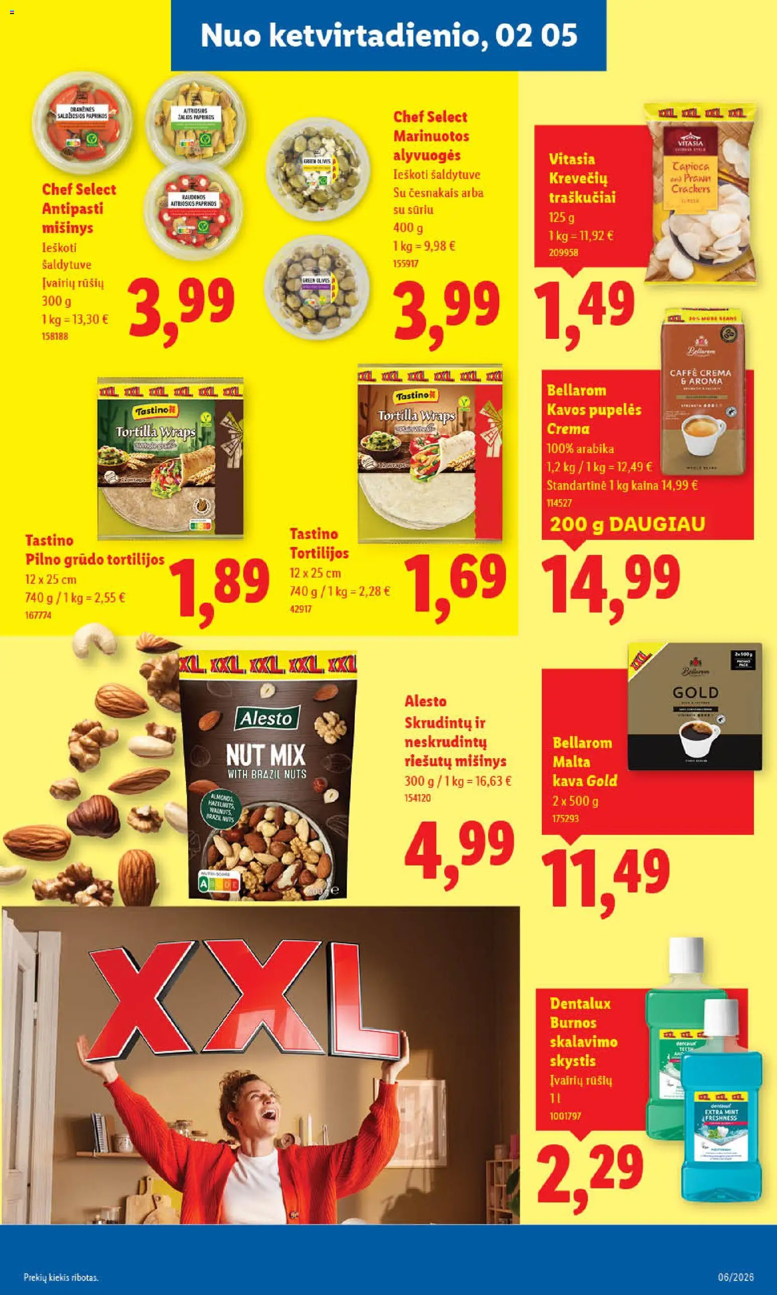 LIDL akcijos nuo 02.02.2026 | Puslapis: 27 | Prekių: Pupelės, Kavos pupelės, Kava, Traškučiai