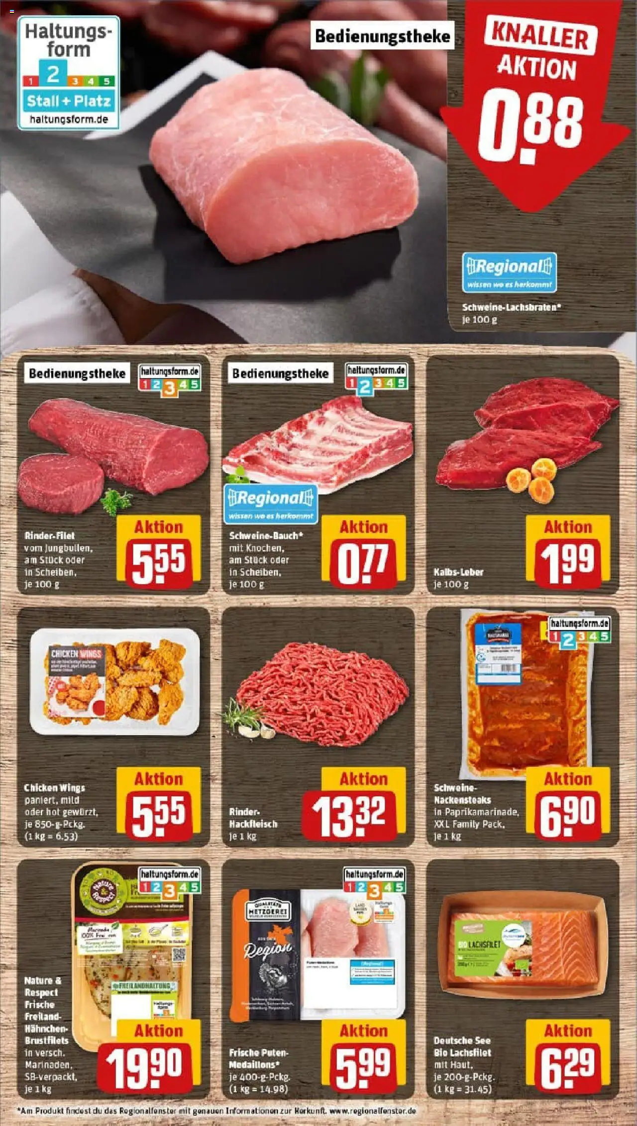 Rewe prospekt Pattensen	 – gültig ab 01.09.2025 | Seite: 10 | Produkte: Hahnchen, Rinderfilet, Kalbsleber, Hackfleisch