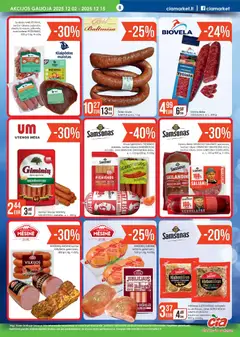 ČIA MARKET leidinys galioja nuo 02.12.2025 | Puslapis: 8 | Prekių: Sardelės, Kiaulienos, Dešrelės, Saliamis