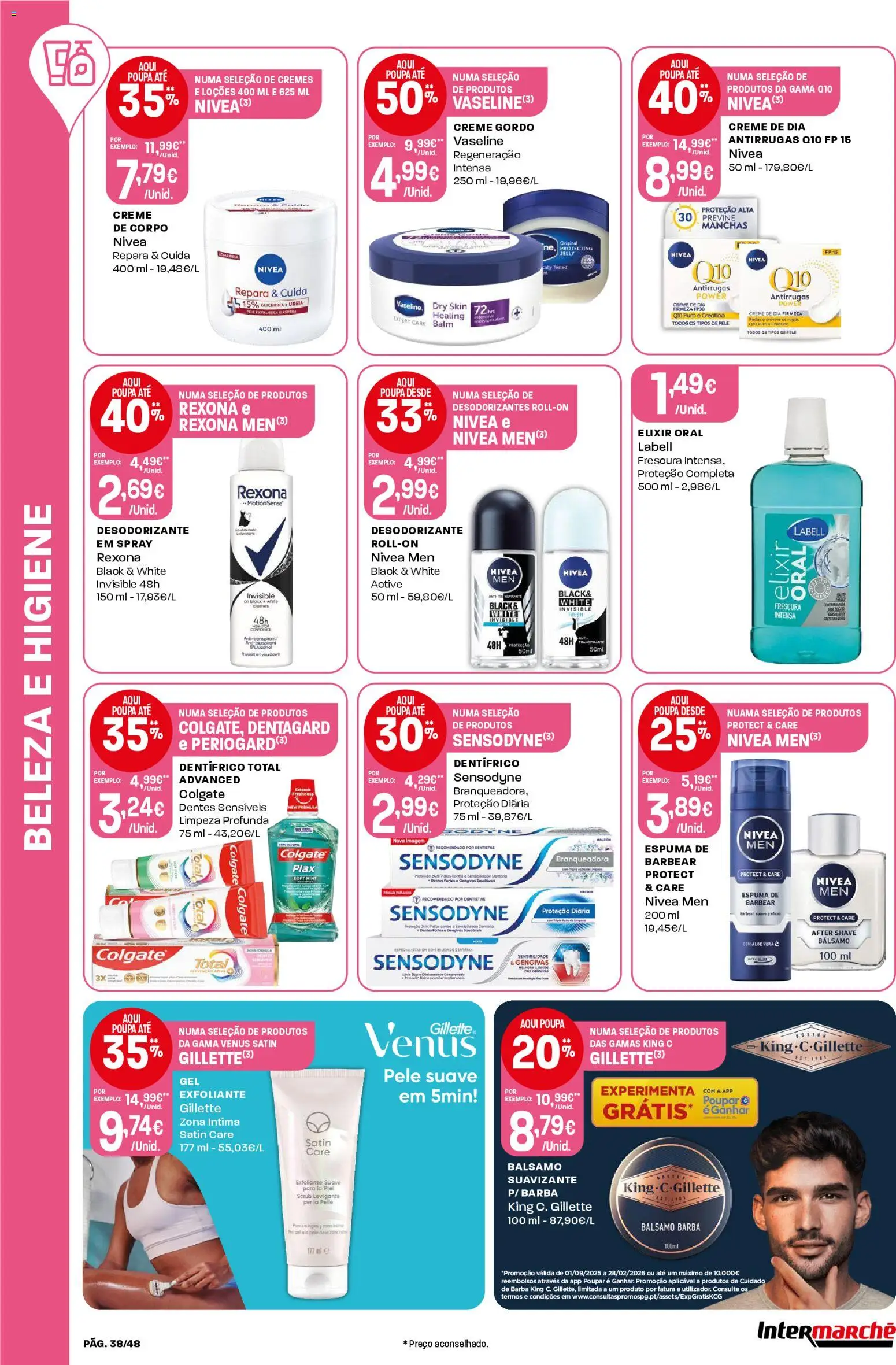 Intermarché - Black Friday │ válido de 27.11.2025 | Página: 38 | Produtos: Desodorizante, Creme