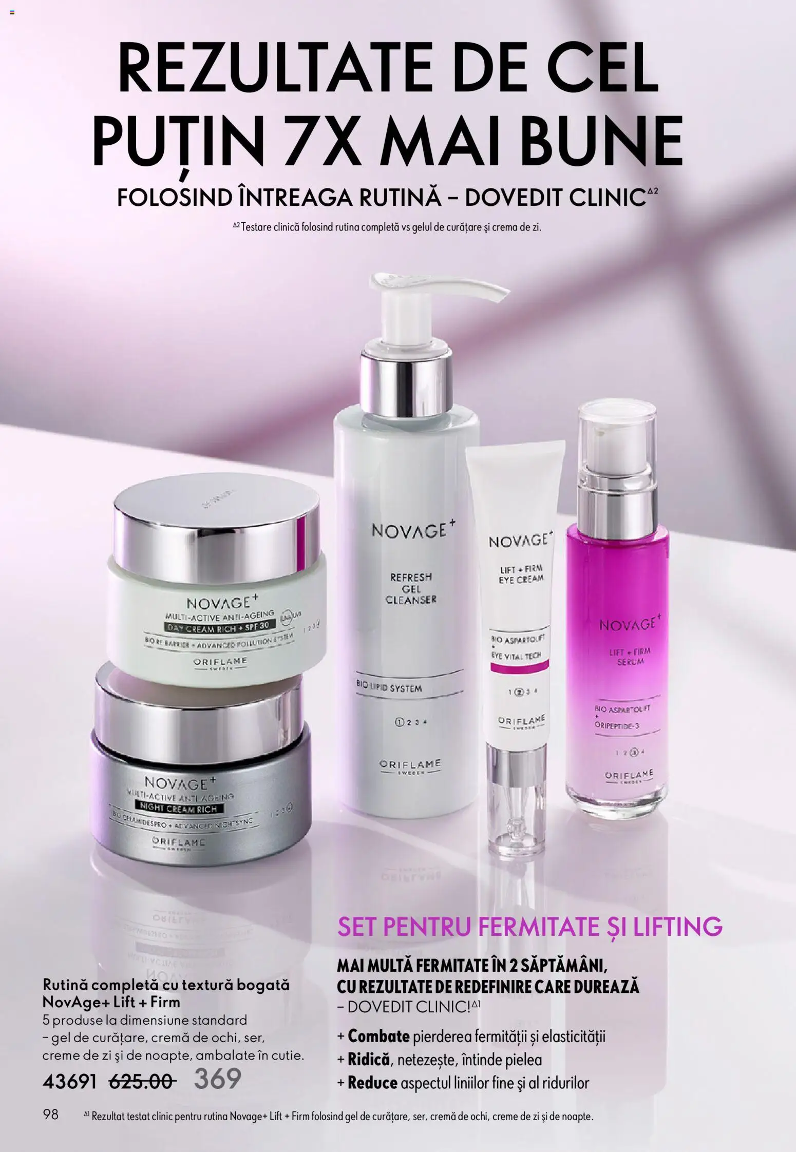 Noul catalog Oriflame – valabil de la 21.01.2026 | Pagină: 98 | Produse: Şerit ödül, Serum, Cremă