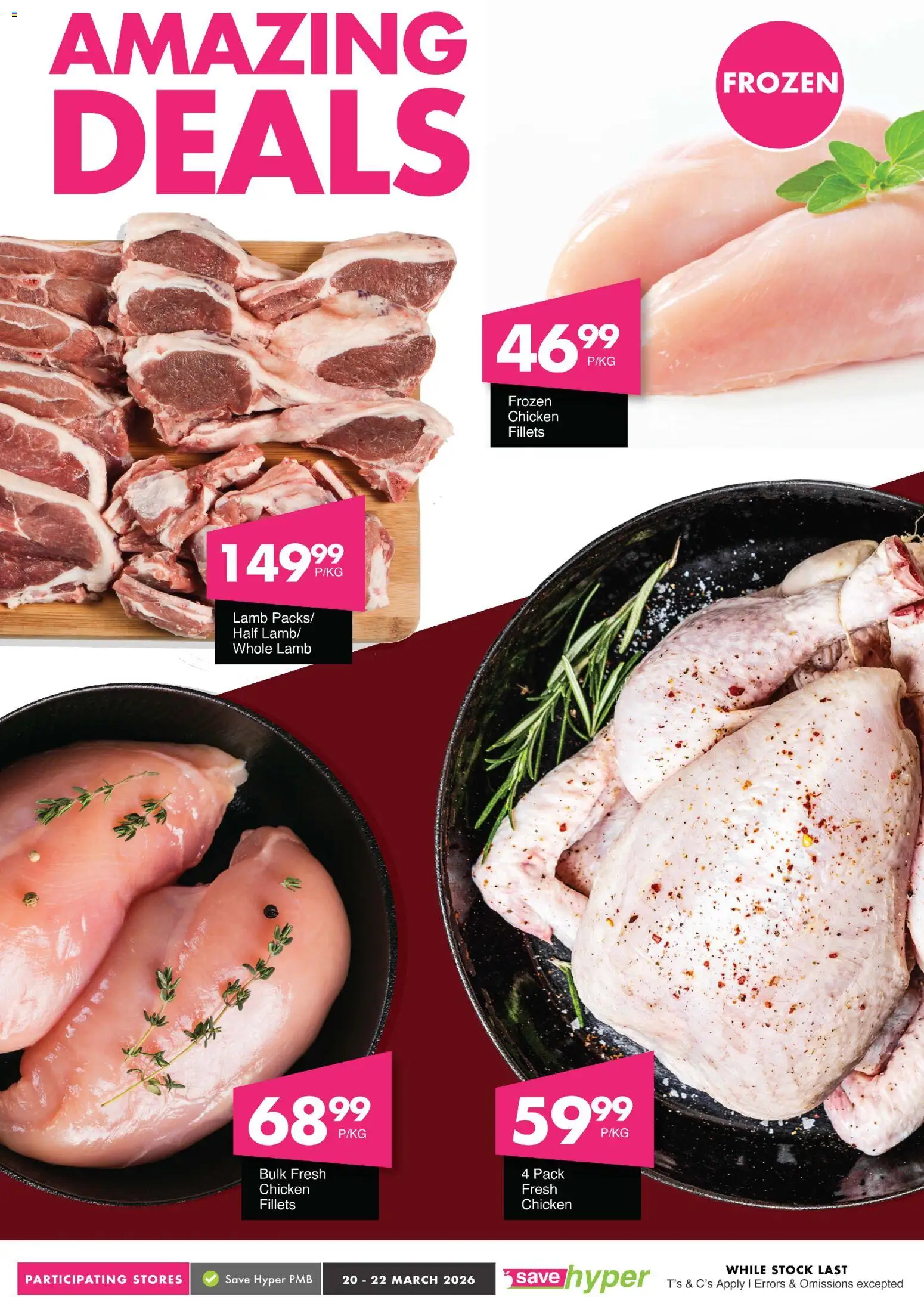 New Save catalogue – valid from 20.03.2026 | Page: 7 | Products: Chicken, Stock