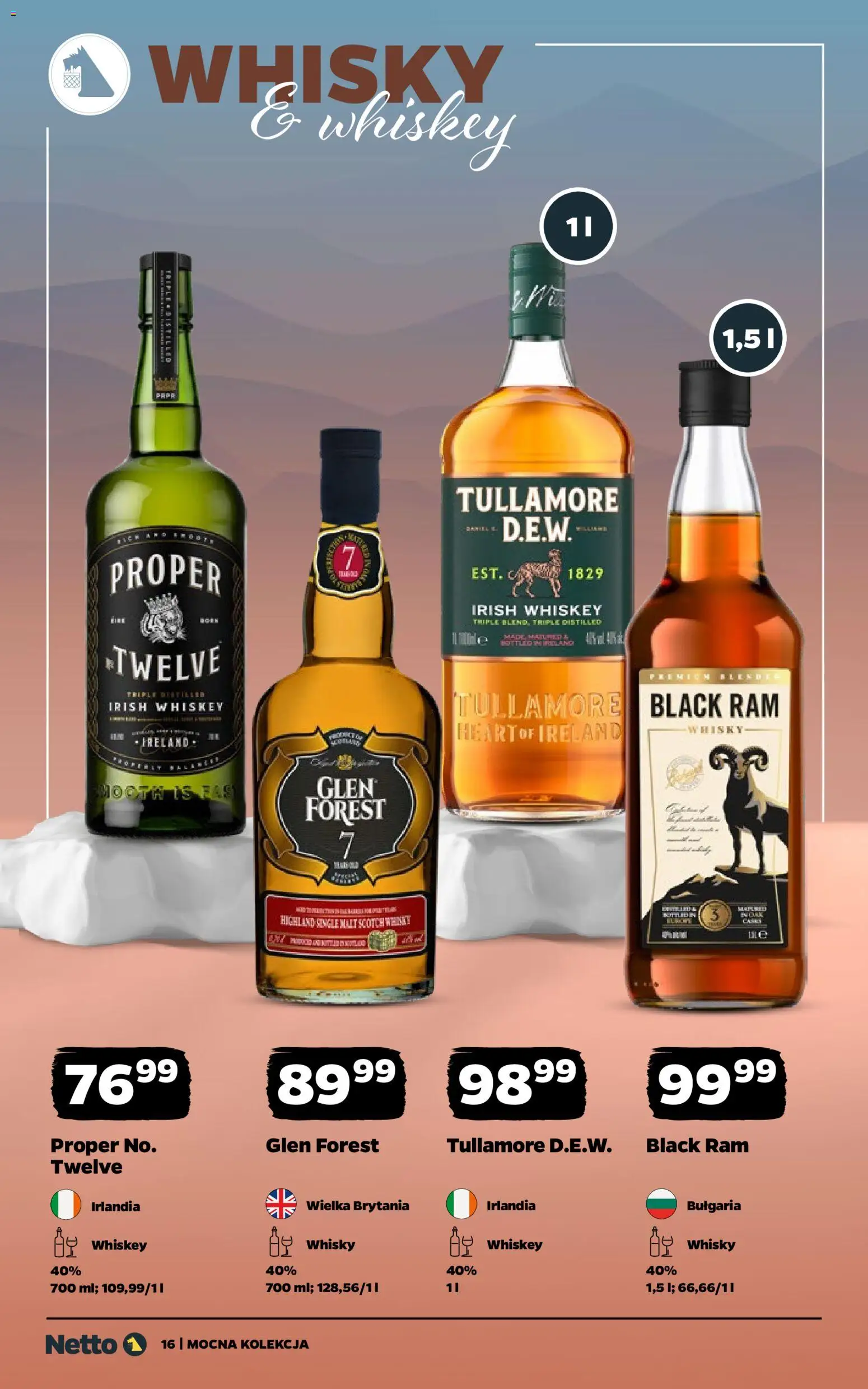 Netto gazetka - Mocna Kolekcja od 02.02.2026 | Strona: 16 | Produkty: Black ram, Whisky