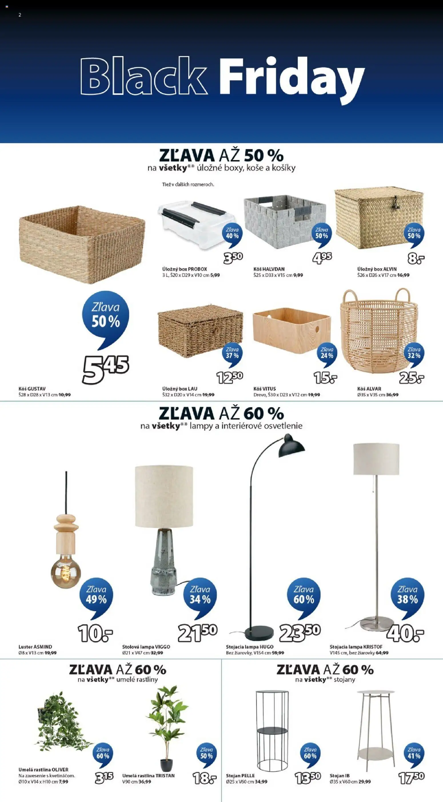 Nové JYSK akcie – leták je platný od 17.11.2025 | Strana: 2 | Produkty: Osvetlenie, Lampa, Žiarovky, Stolová lampa