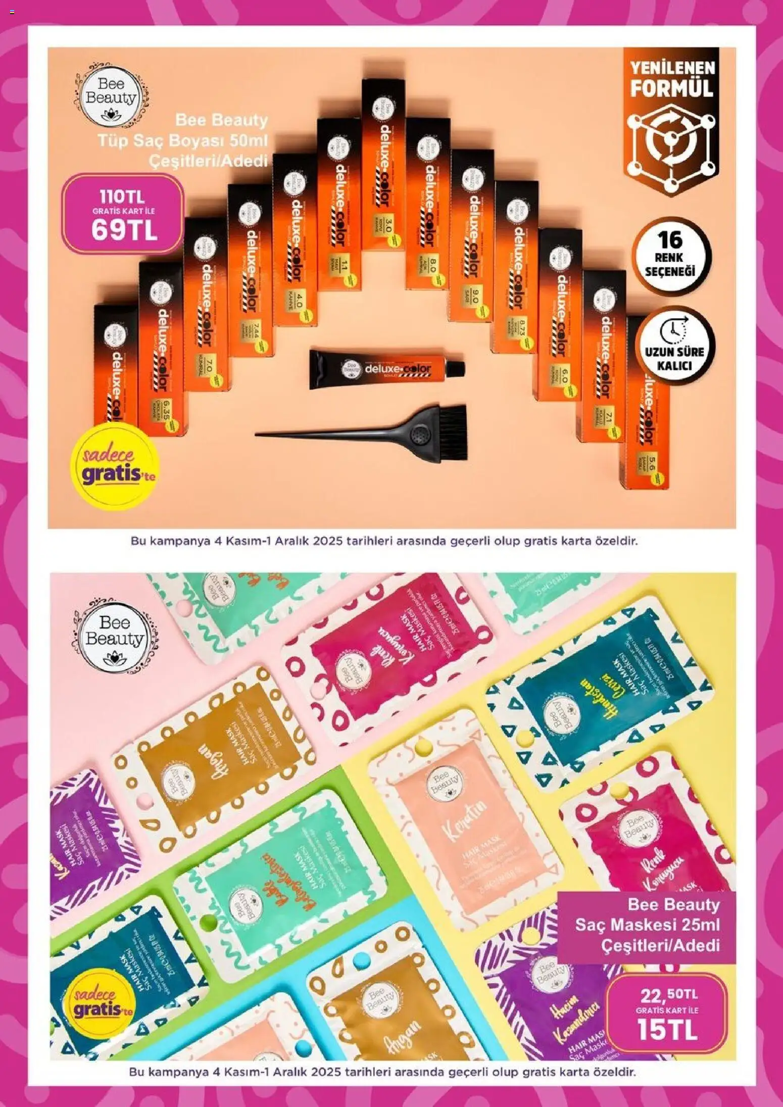 Gratis Black Friday - 01.11.2025 tarihinden itibaren geçerlidir | Sayfa: 43 | Ürünler: Saç maskesi