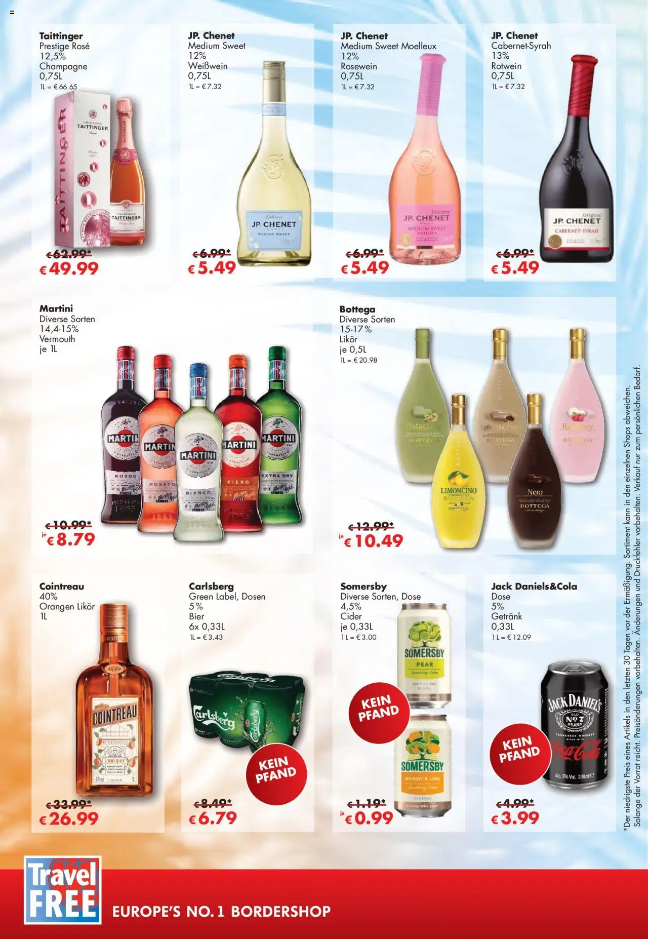 Travel Free Angebote - gültig ab dem 01.08.2025 | Seite: 8 | Produkte: Coca cola, Cola, Weißwein, Likör