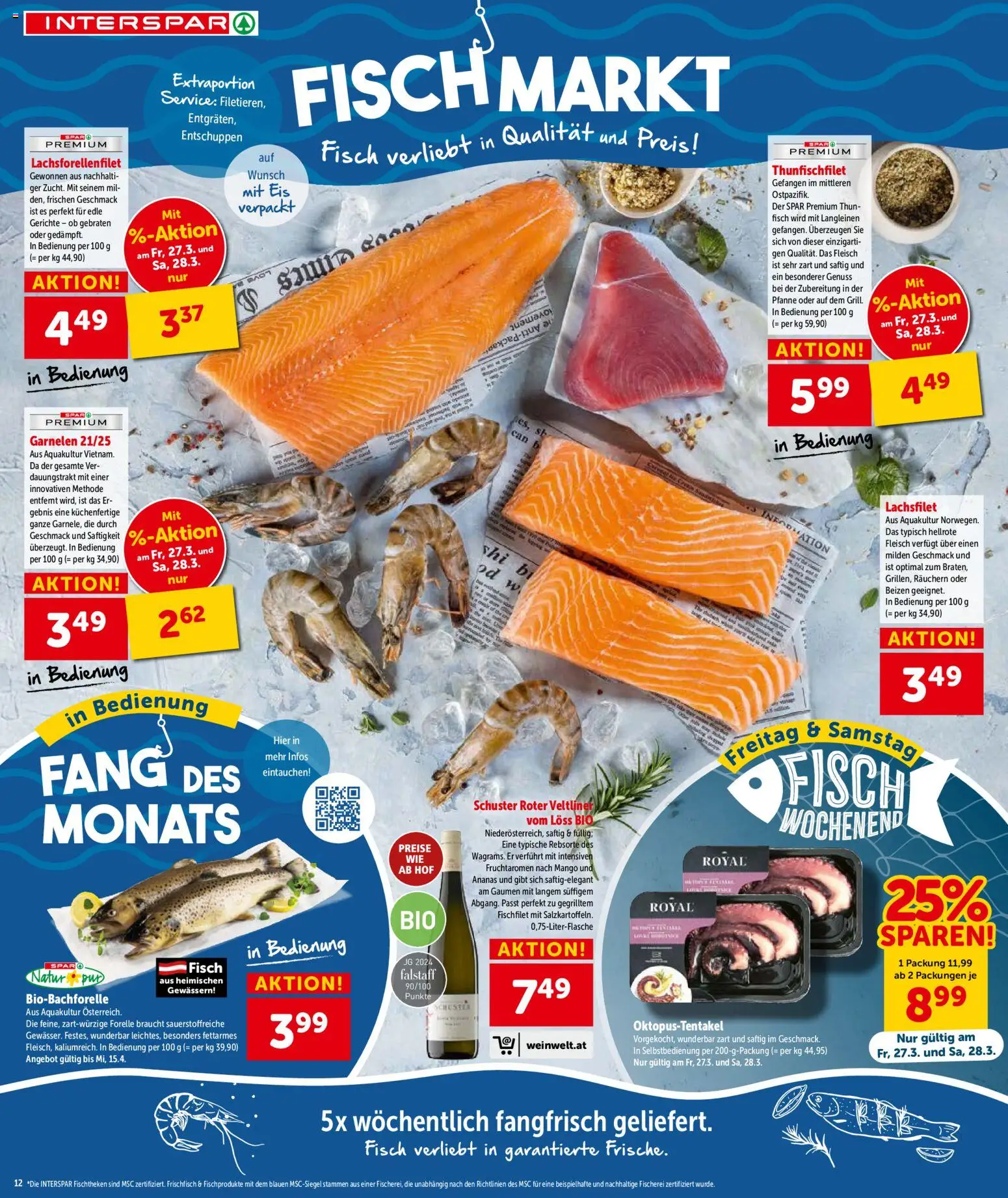 Interspar Flugblatt - Kärnten gültig ab 26.03.2026 | Seite: 15 | Produkte: Eis, Mango, Fisch, Ananas