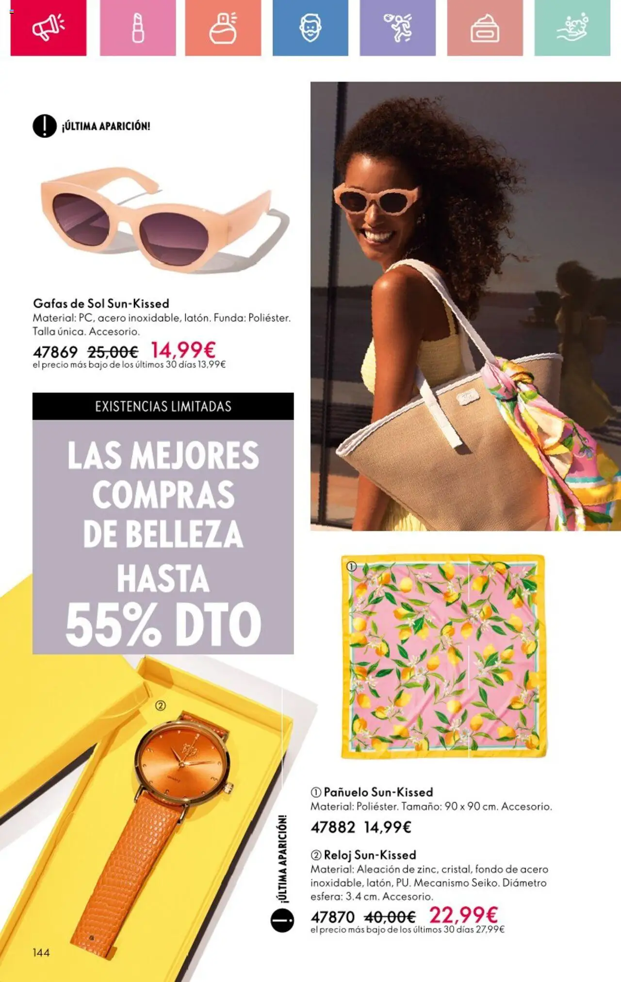 Oriflame - Catálogo Campaña 11 │ válido desde el 03.08.2025 | Página: 144 | Productos: Pañuelo, Reloj, Funda