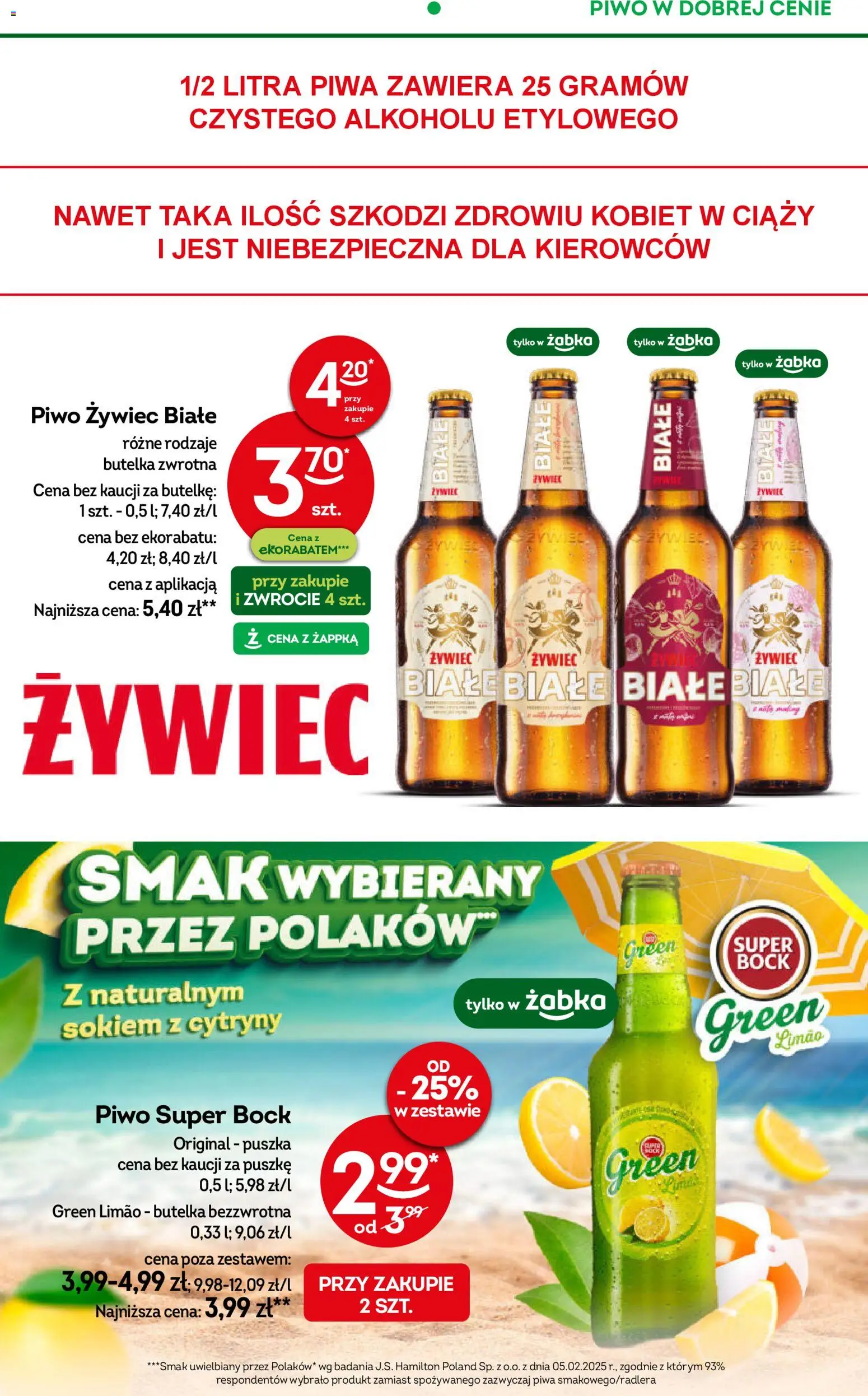 Żabka Black Friday od 19.11.2025 | Strona: 33 | Produkty: Cytryny, Piwo