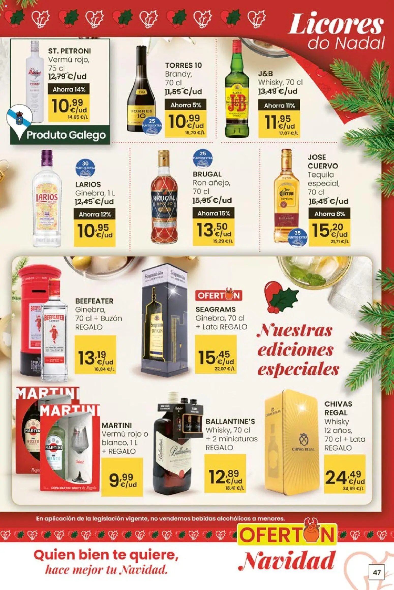 Eroski - Center │ válido desde el 27.11.2025 | Página: 47 | Productos: Ron, Té, Whisky