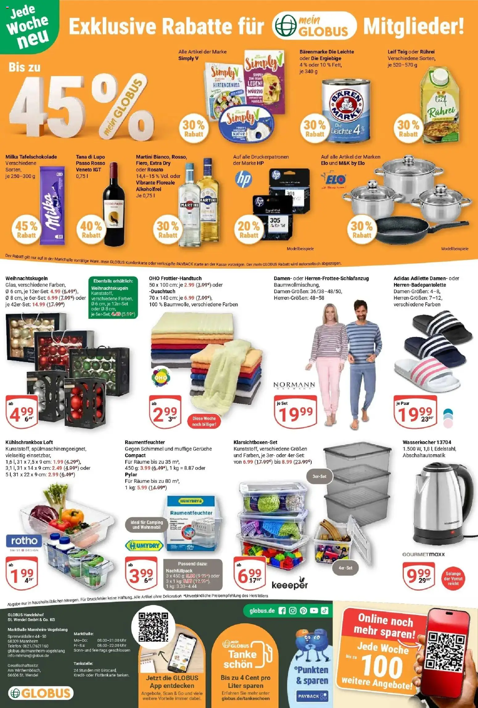 Globus prospekt Mannheim	 (ab 17.11.2025) » Angebote online | Seite: 28 | Produkte: HP, Martini, Wasserkocher, Telefon