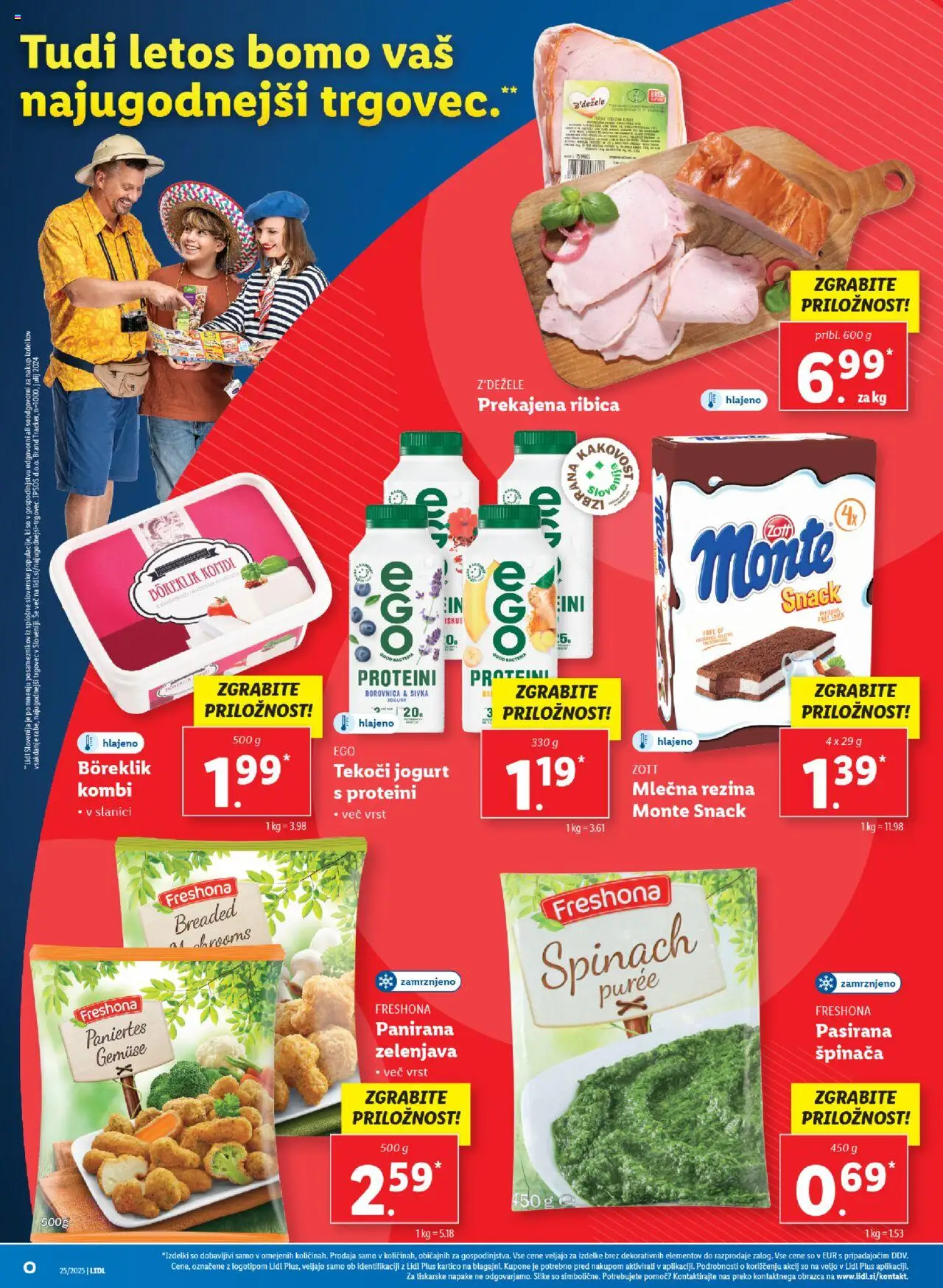 Lidl katalog │ velja od 19.06.2025 | Stran: 14 | Izdelki: Mlečna rezina, Jogurt, Zelenjava
