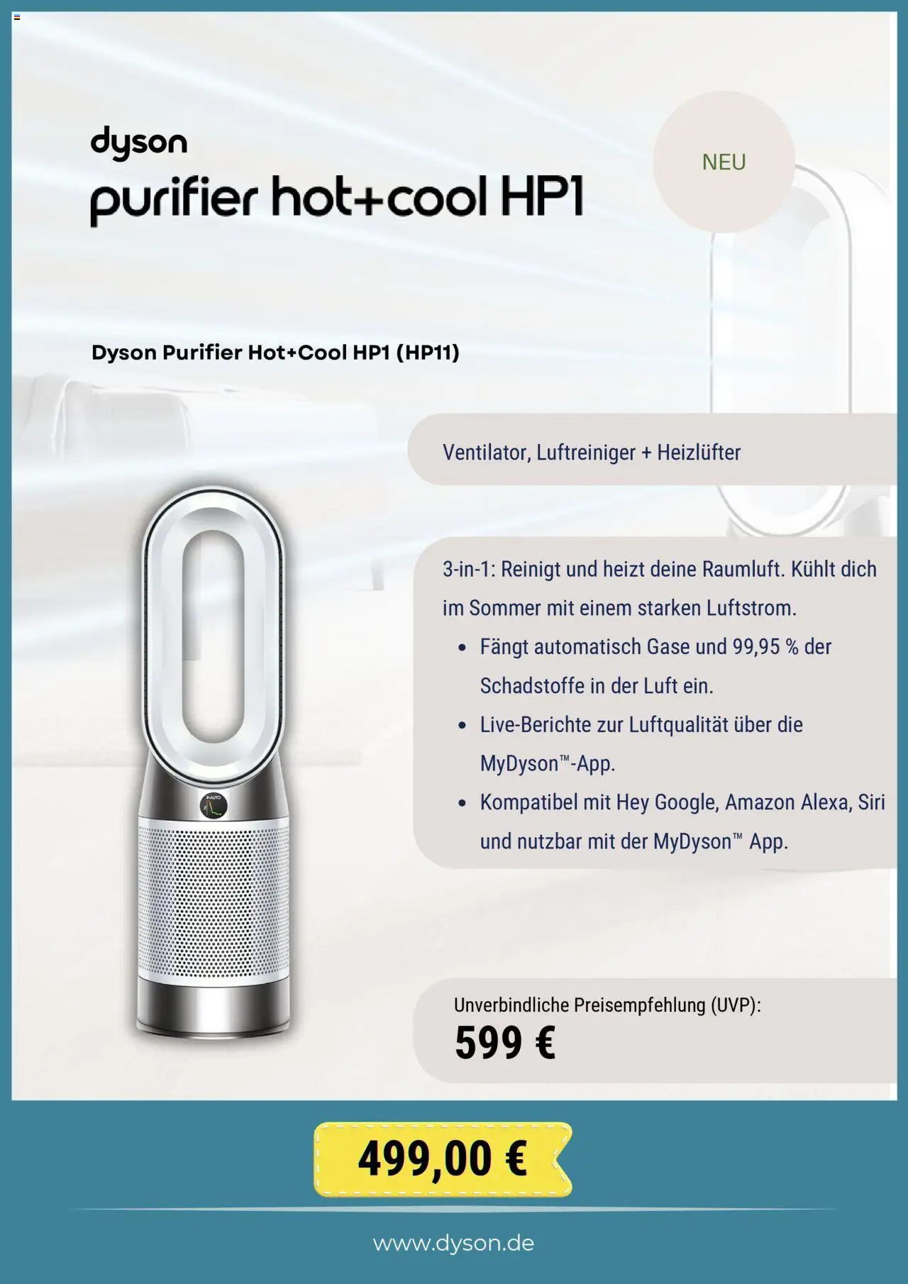Dyson Prospekt 	 – gültig ab 09.10.2025 | Seite: 4 | Produkte: Dyson, Luftreiniger