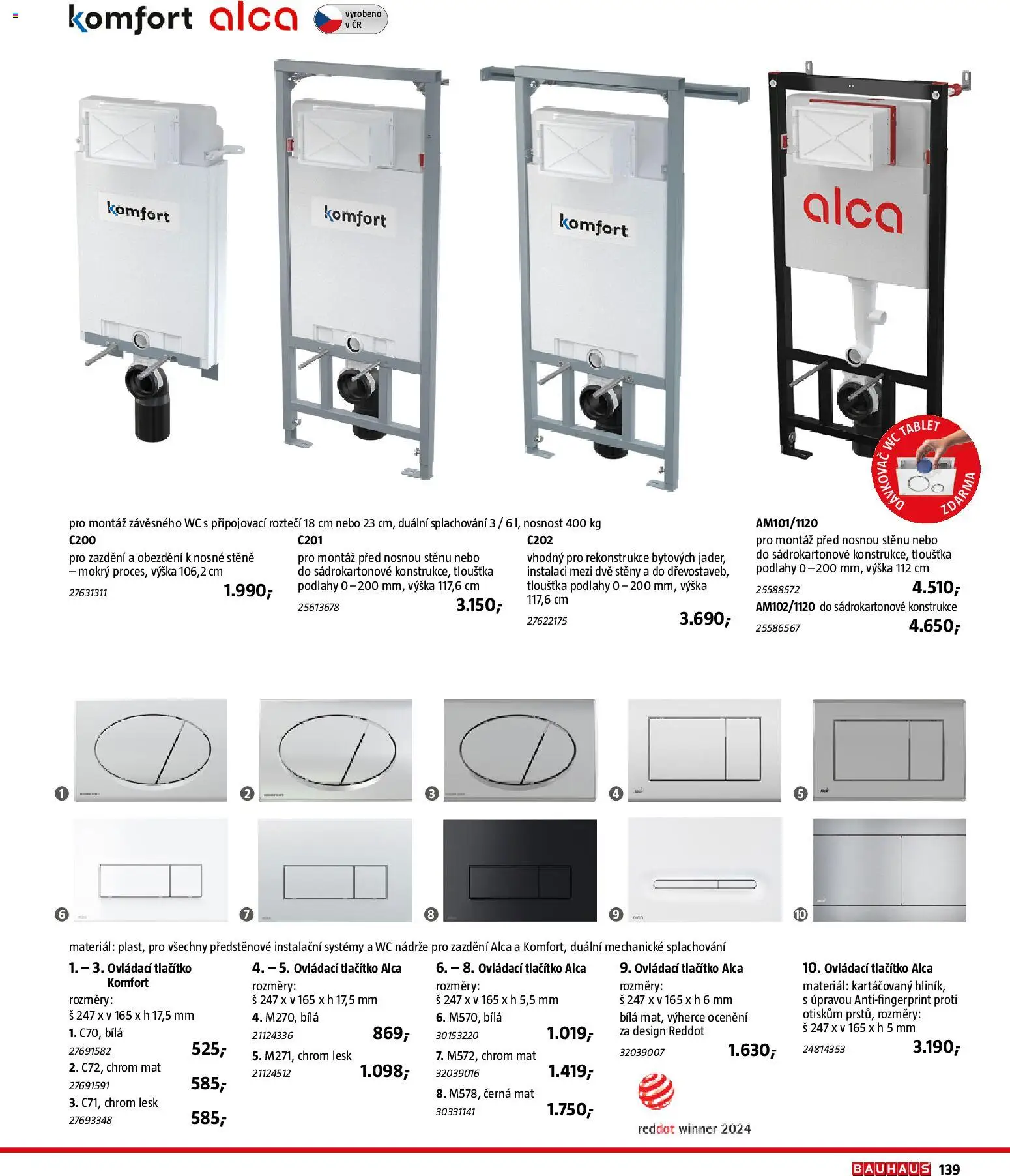 Bauhaus katalog Sanita od 03.11.2025 | Strana: 139 | Produkty: Tablet, Wc