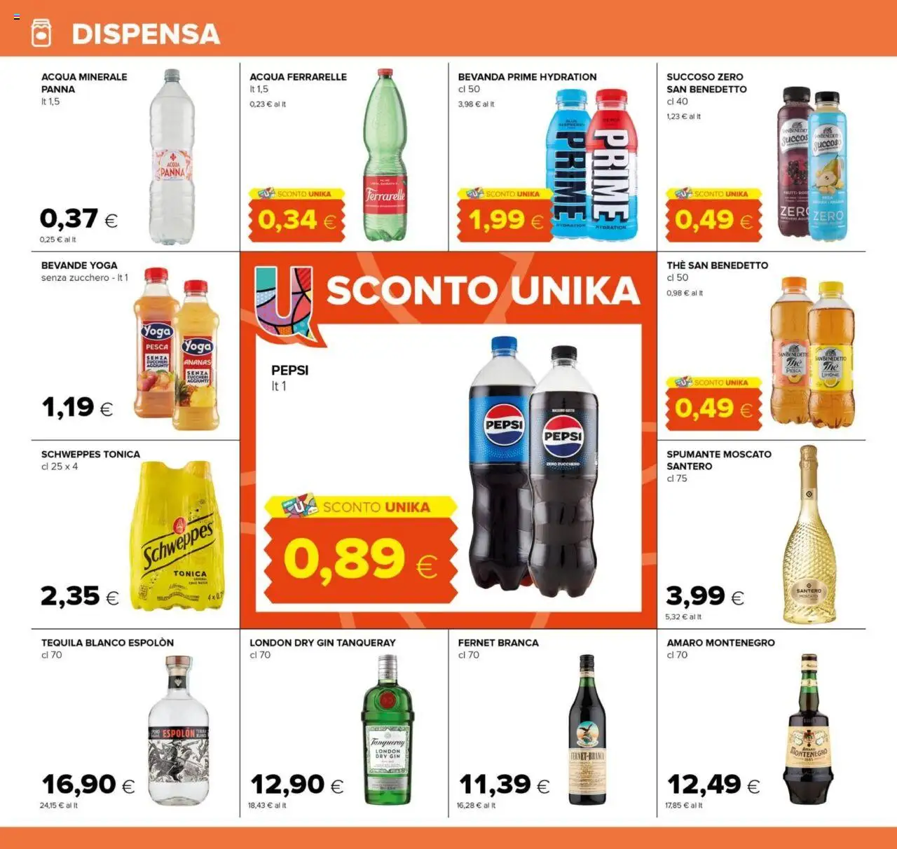 Volantino Tigre del 07.08.2025 | Pagina: 10 | Prodotti: Panna, Acqua, Ananas, Tequila