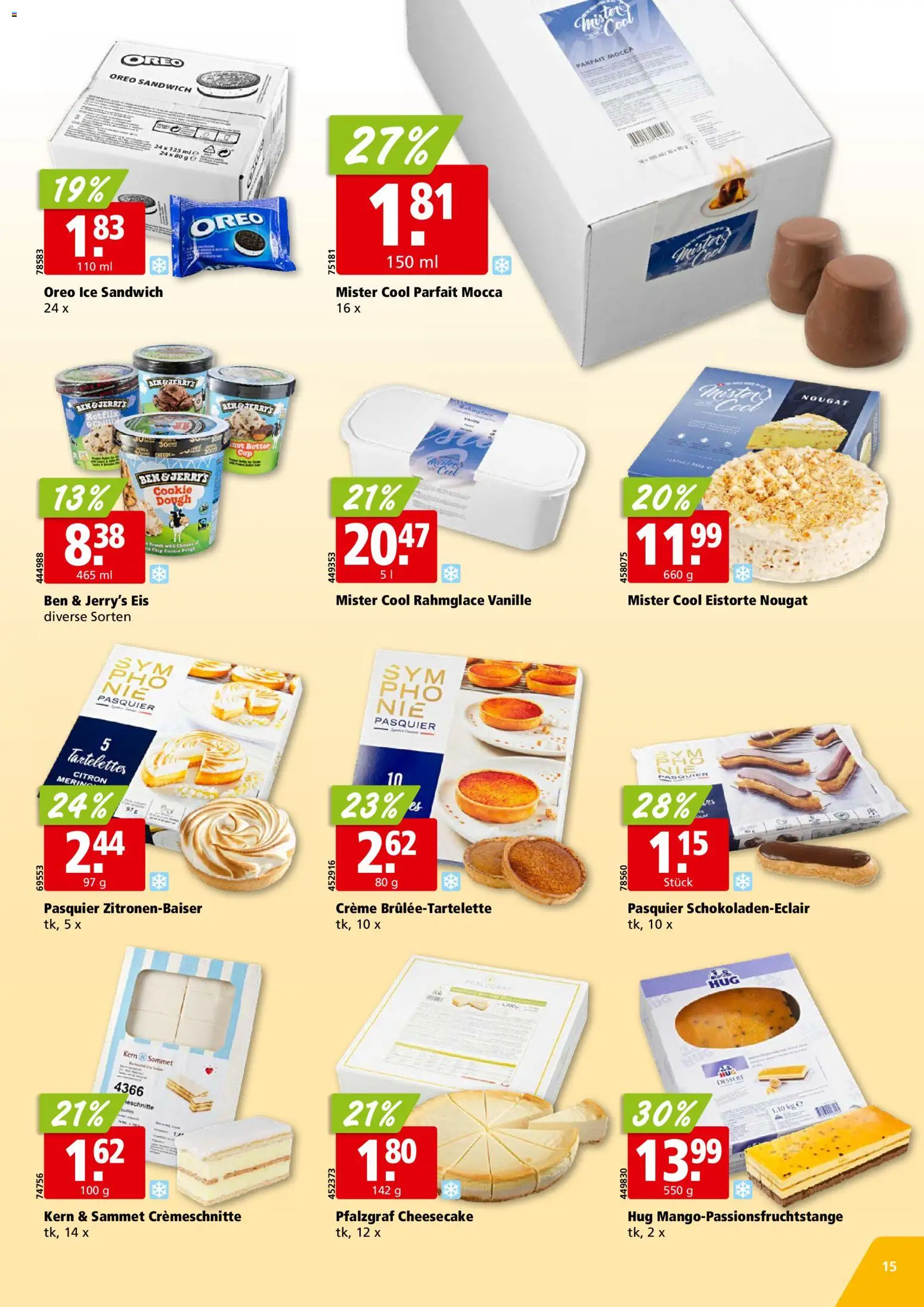Aligro Aktionen – gültig ab 26.01.2026 | Seite: 15 | Produkte: Eis, Creme
