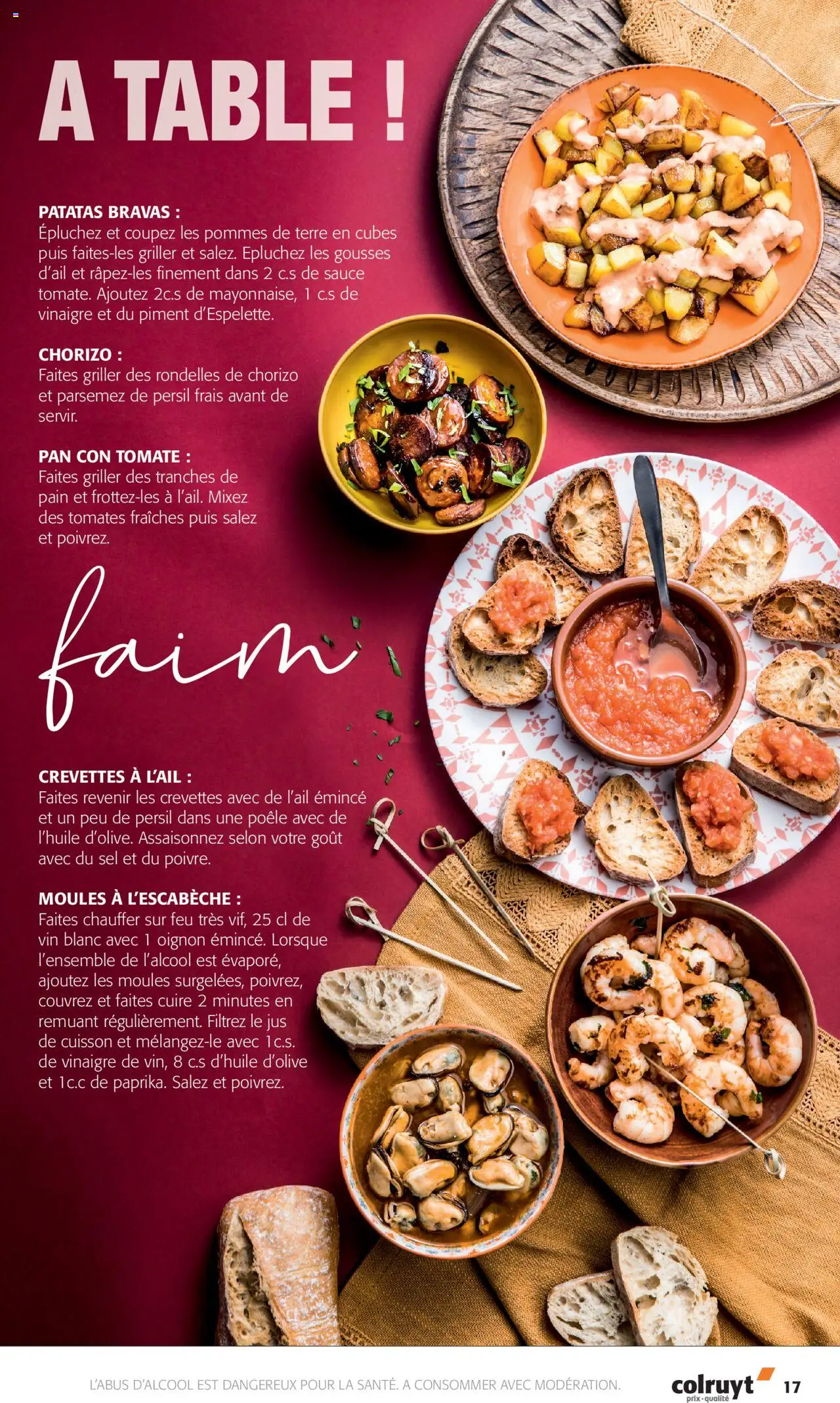 {H1} | Page: 17 | Produits: Chorizo, Vinaigre, Jus, Tomates