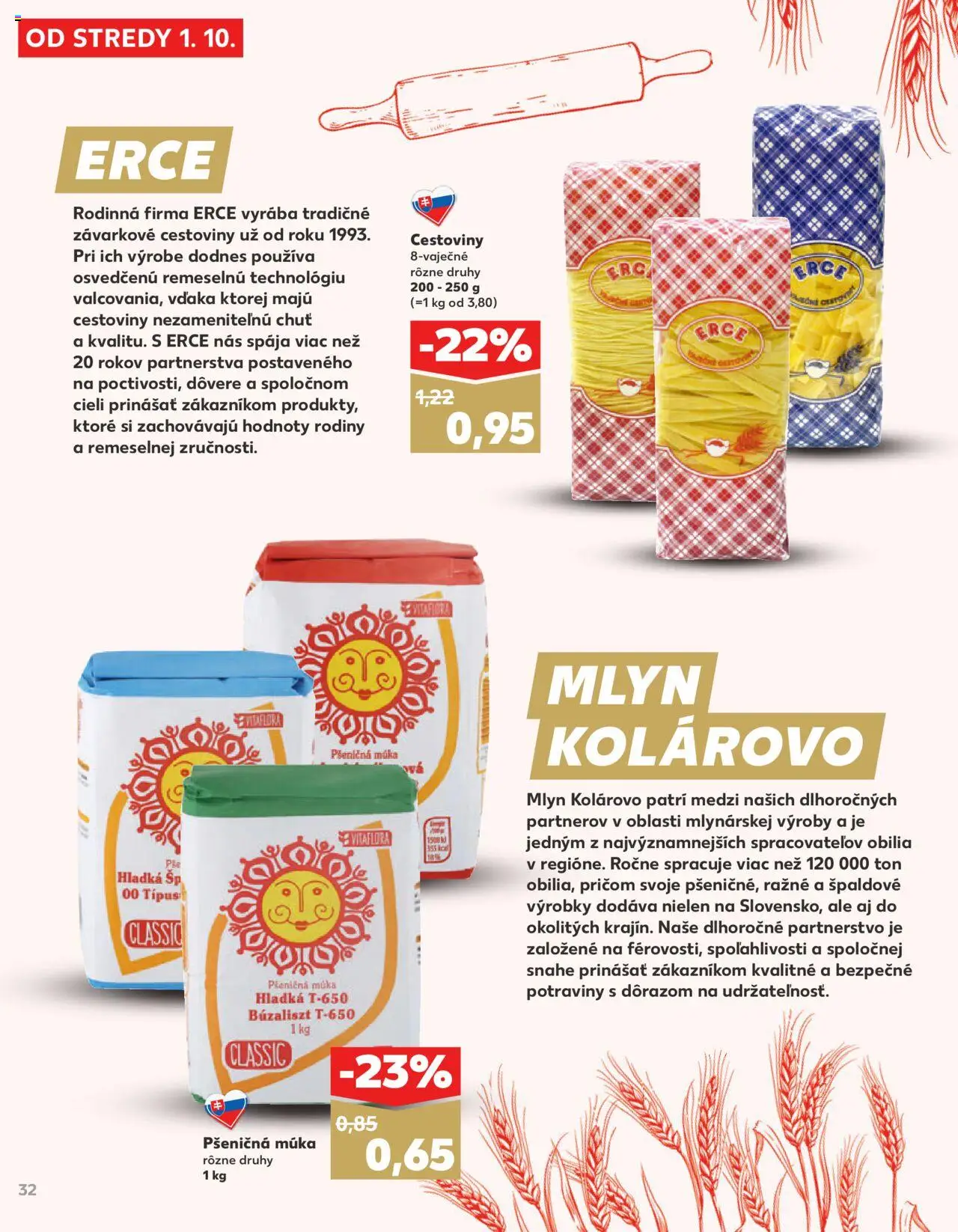 Kaufland SK akciós ujság - amely érvényes a következő dátumtól: 01.10.2025 | Oldal: 32