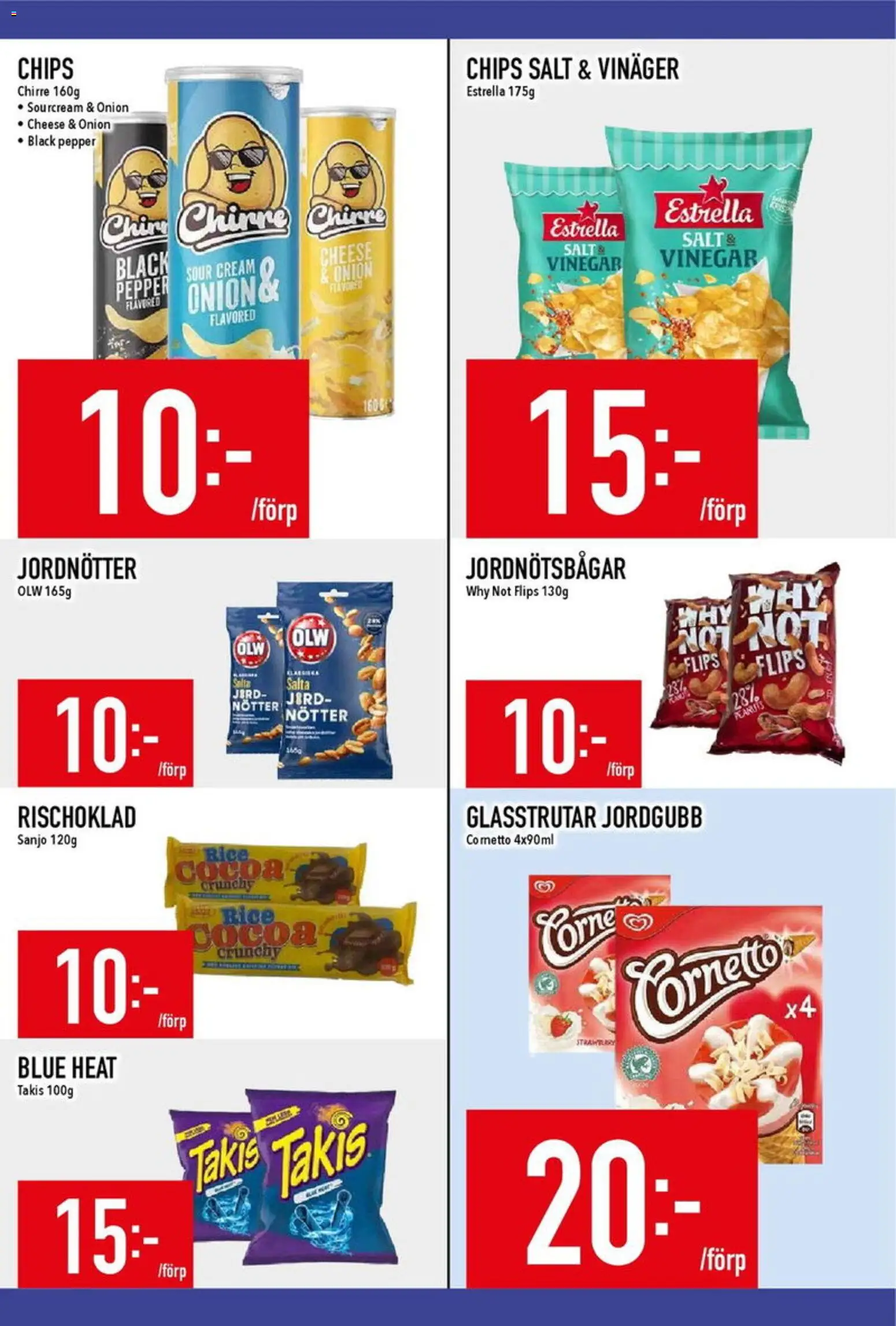 Matdax reklamblad aktuell från 23.03.2026 | Sida: 16 | Produkter: Salt, Jord, Jordnötter, Chips