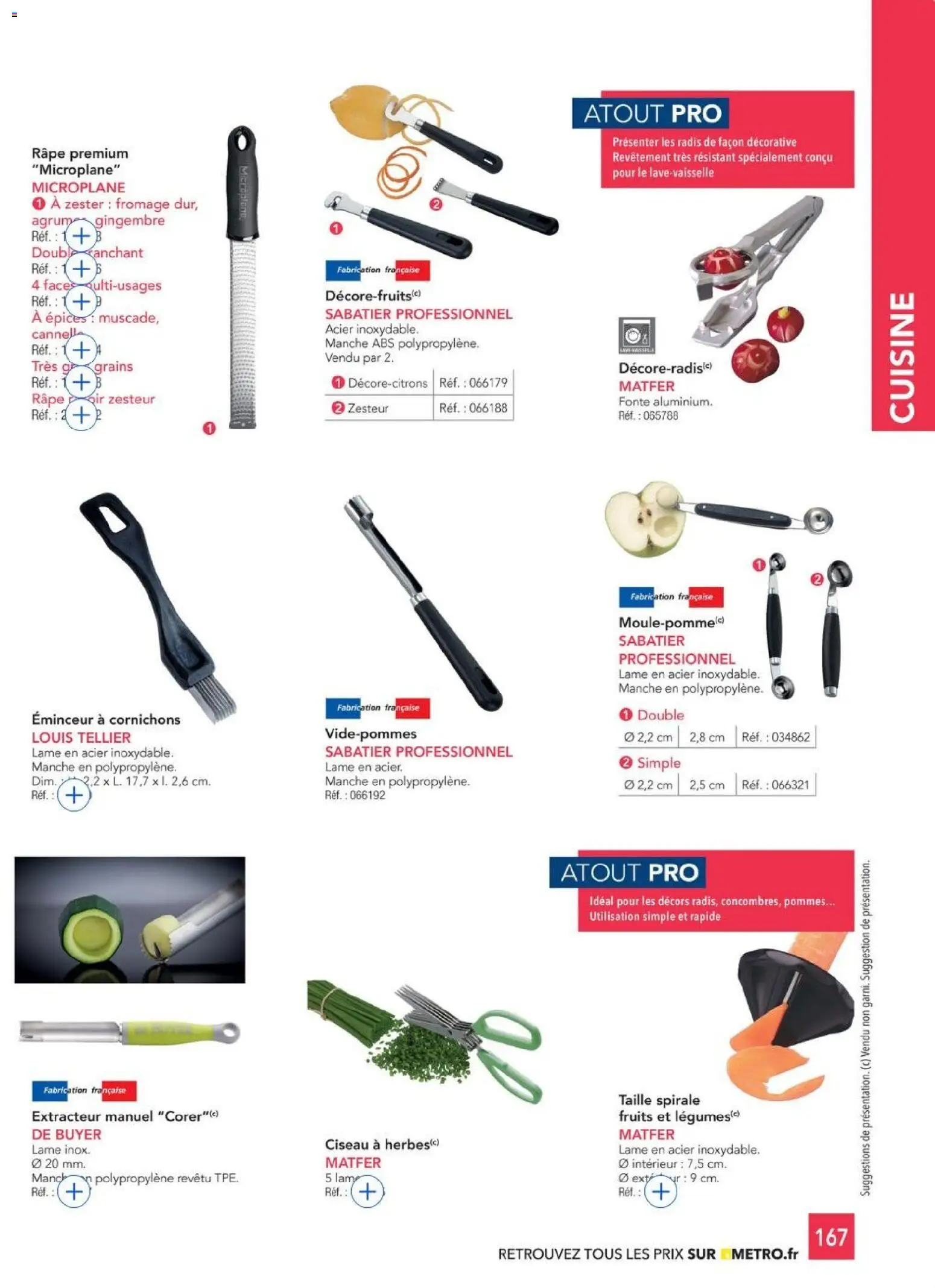 {H1} | Page: 167 | Produits: Radis, Gingembre, Fromage, Pommes