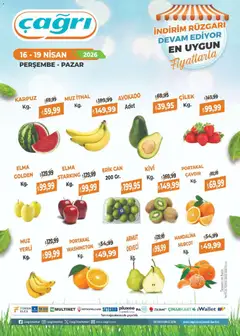 16.04.2026 tarihinden itibaren geçerli olan Çağrı Market kataloğu önizlemesi | Sayfa: 2