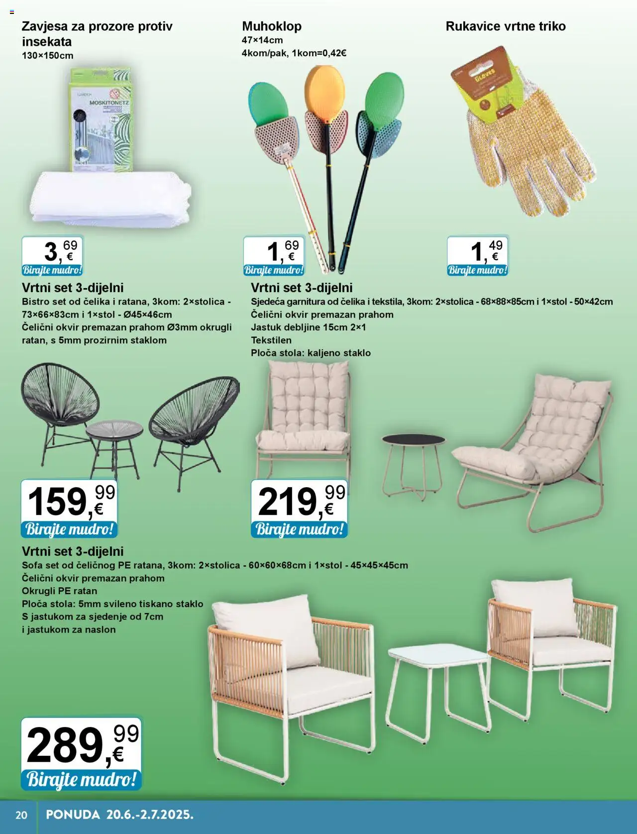 KTC katalog | vrijedi od 20.06.2025 | Stranica: 20 | Proizvodi: Jastuk, Zavjesa, Rukavice