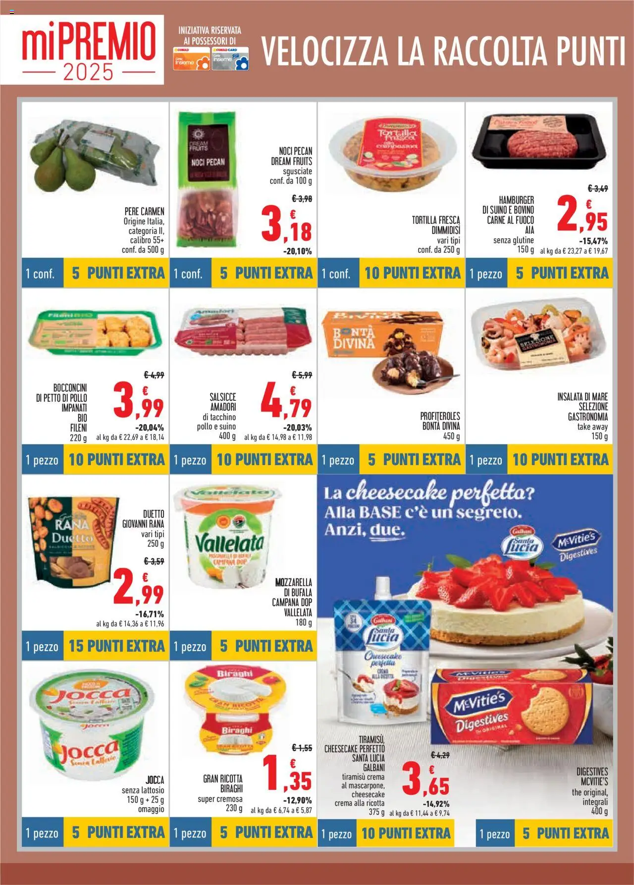 Volantino Conad del 17.07.2025 | Pagina: 10 | Prodotti: Crema, Nuggets, Tacchino, Ricotta