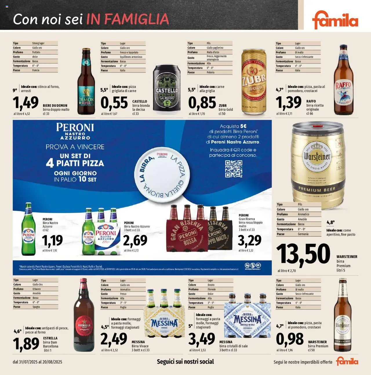 Volantino Famila del 31.07.2025 | Pagina: 13 | Prodotti: Pesce, The, Forno, Profumo