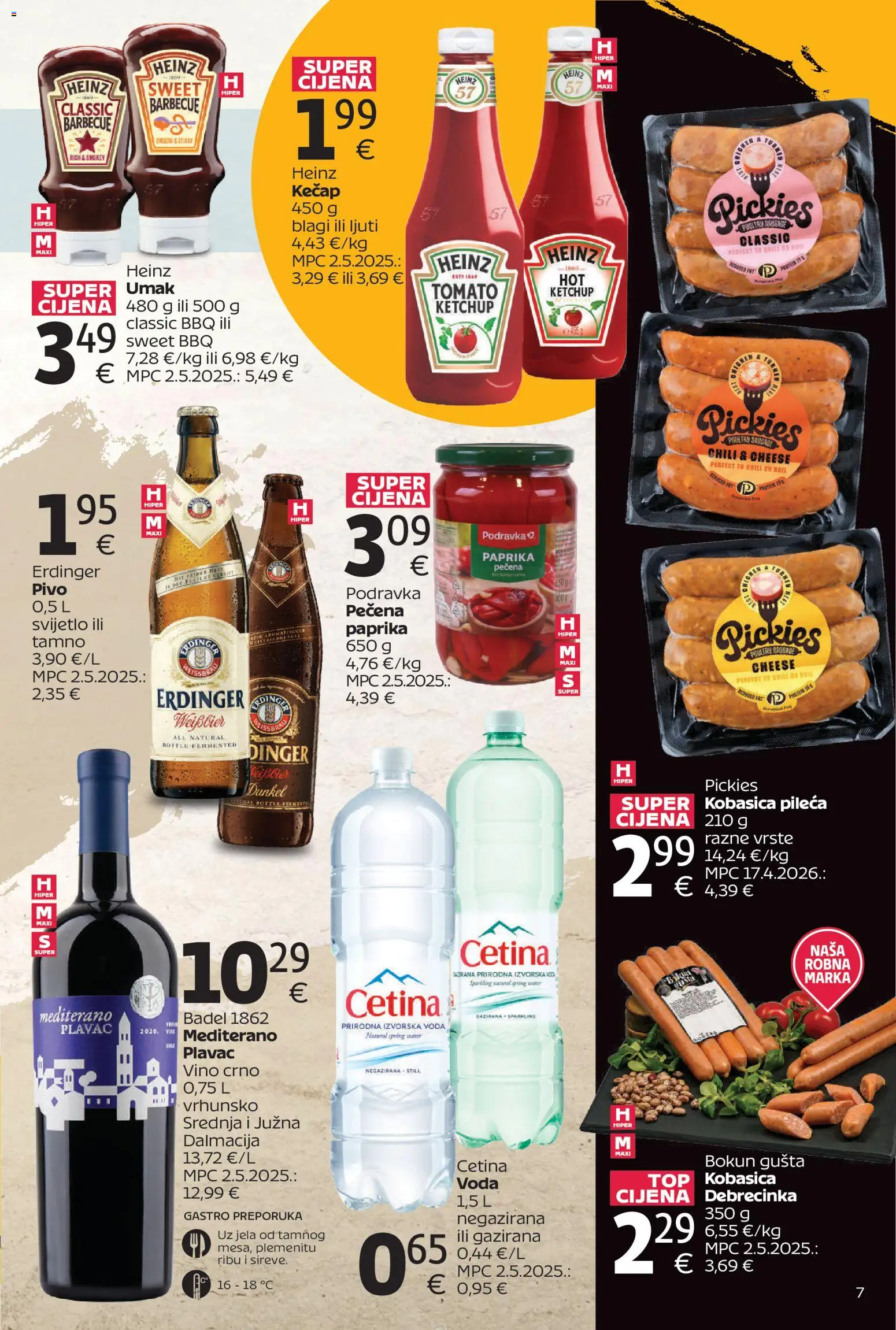 Tommy katalog | vrijedi od 27.04.2026 | Stranica: 7 | Proizvodi: Podravka, Vino, Pivo, Voda