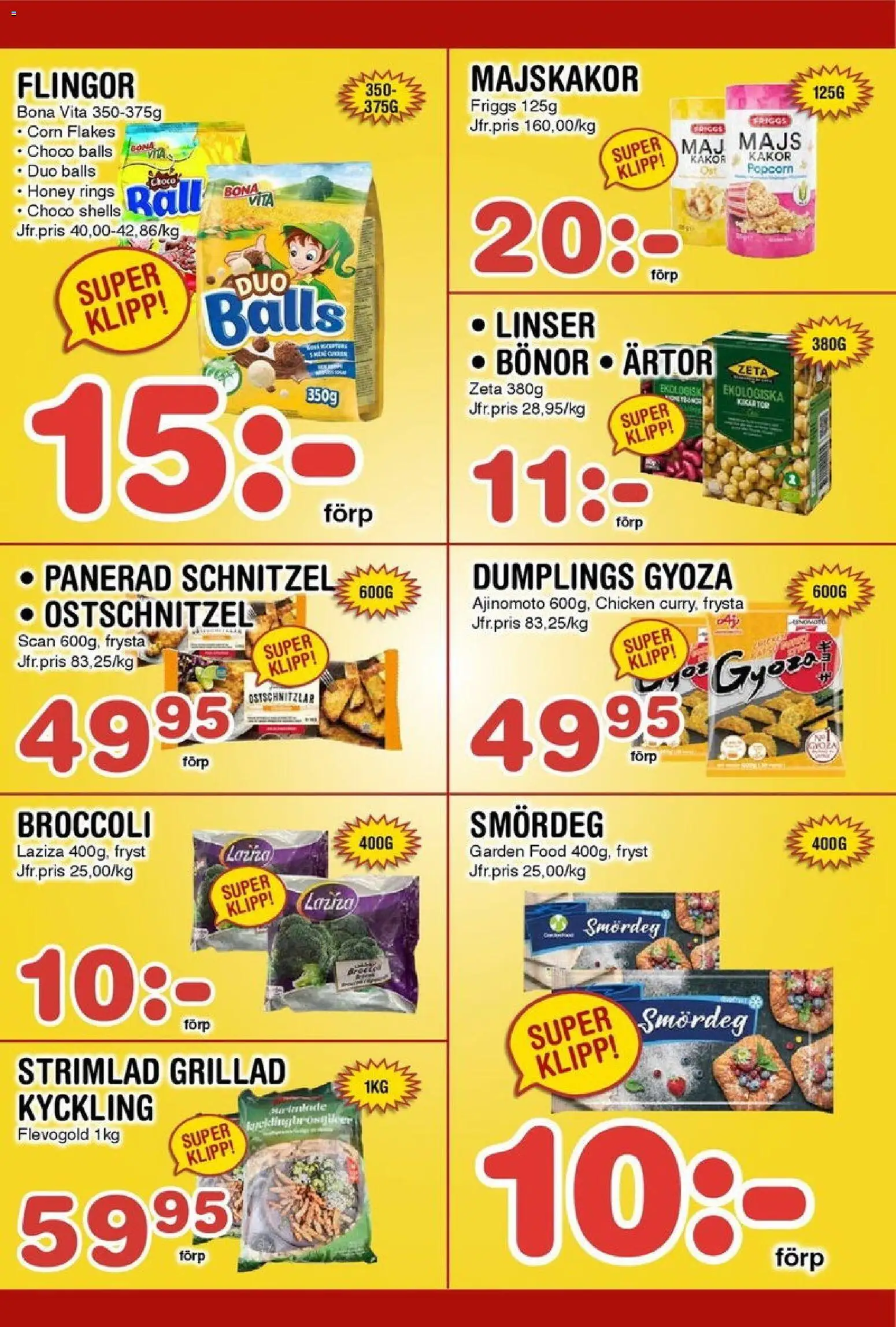 Nya Pulsen reklamblad aktuell från 10.11.2025 | Sida: 13 | Produkter: Majskakor, Flingor, Bönor, Majs