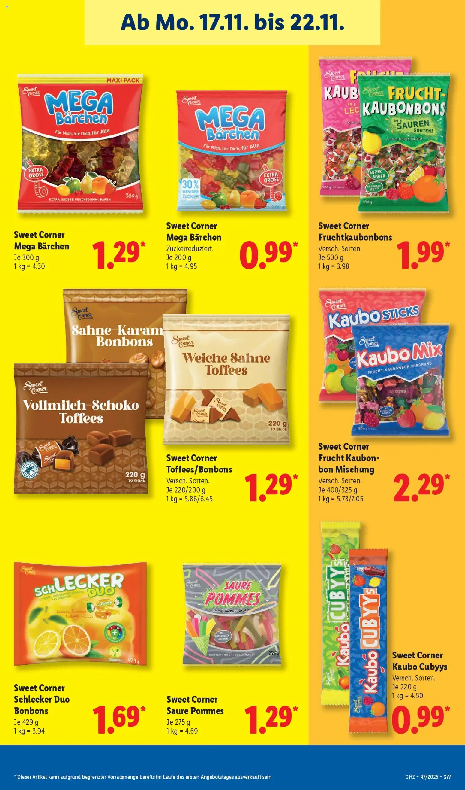 Lidl Prospekt Gundelsheim – gültig ab 17.11.2025 | Seite: 27 | Produkte: Pommes, Zucker, Sahne