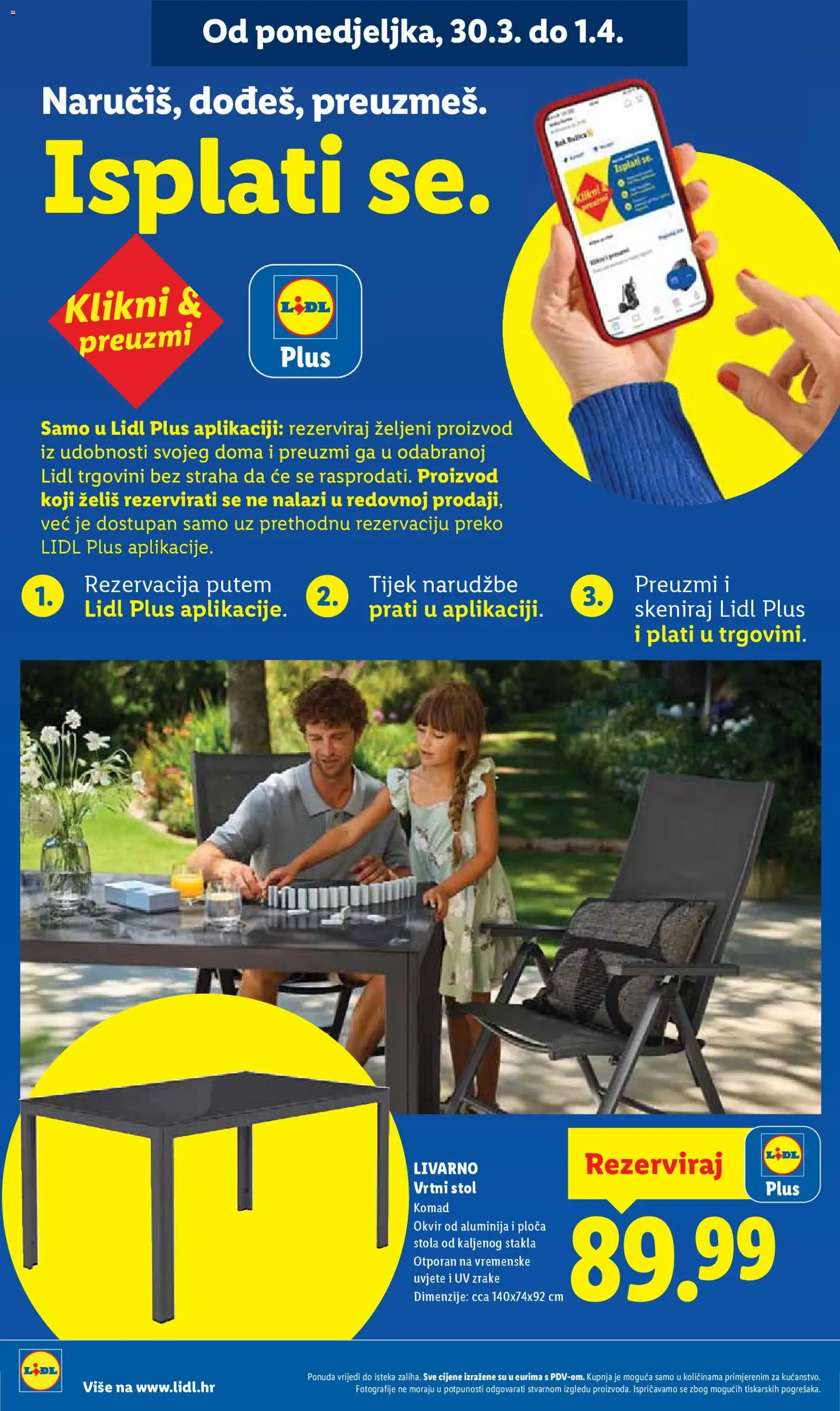 Lidl katalog | vrijedi od 30.03.2026 | Stranica: 38 | Proizvodi: Stol