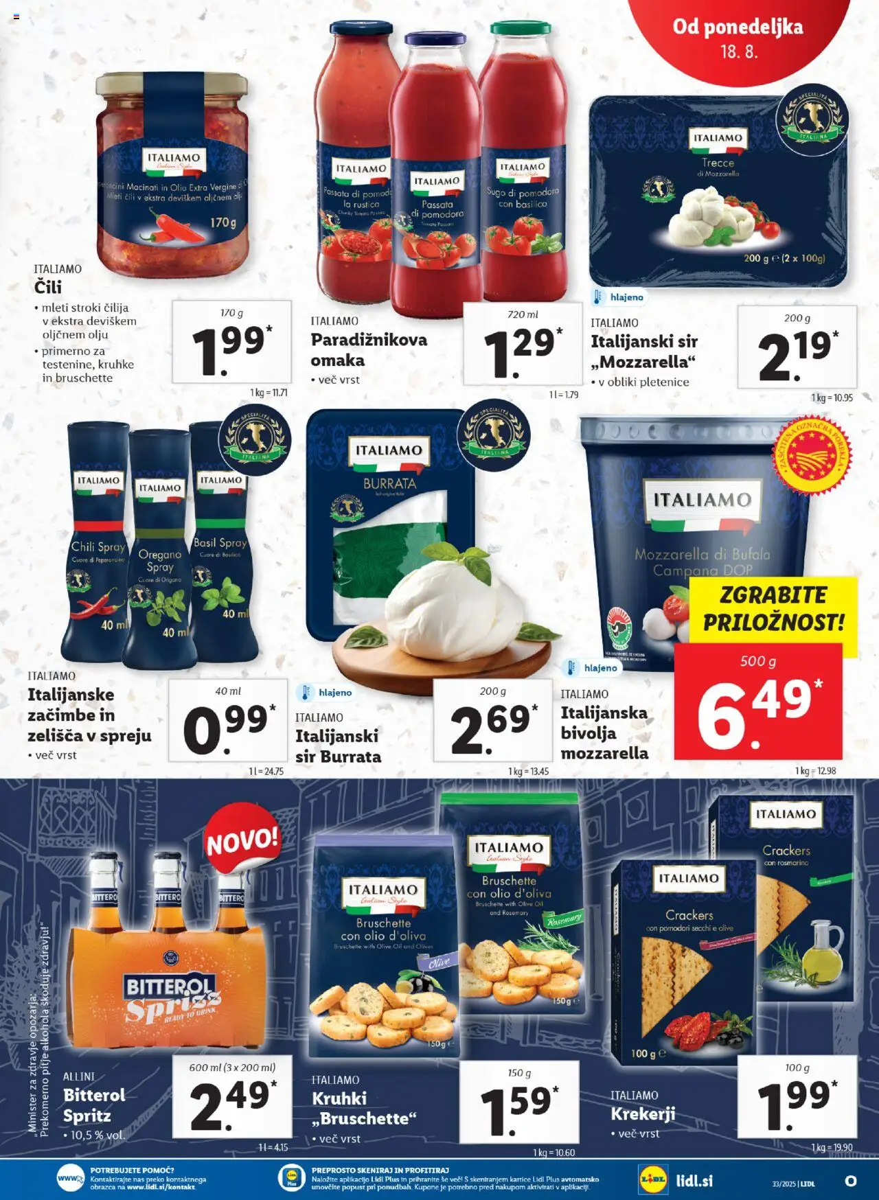 Lidl - Ljubljana │ velja od 14.08.2025 | Stran: 55 | Izdelki: Olive, Sir, Omaka, Cili