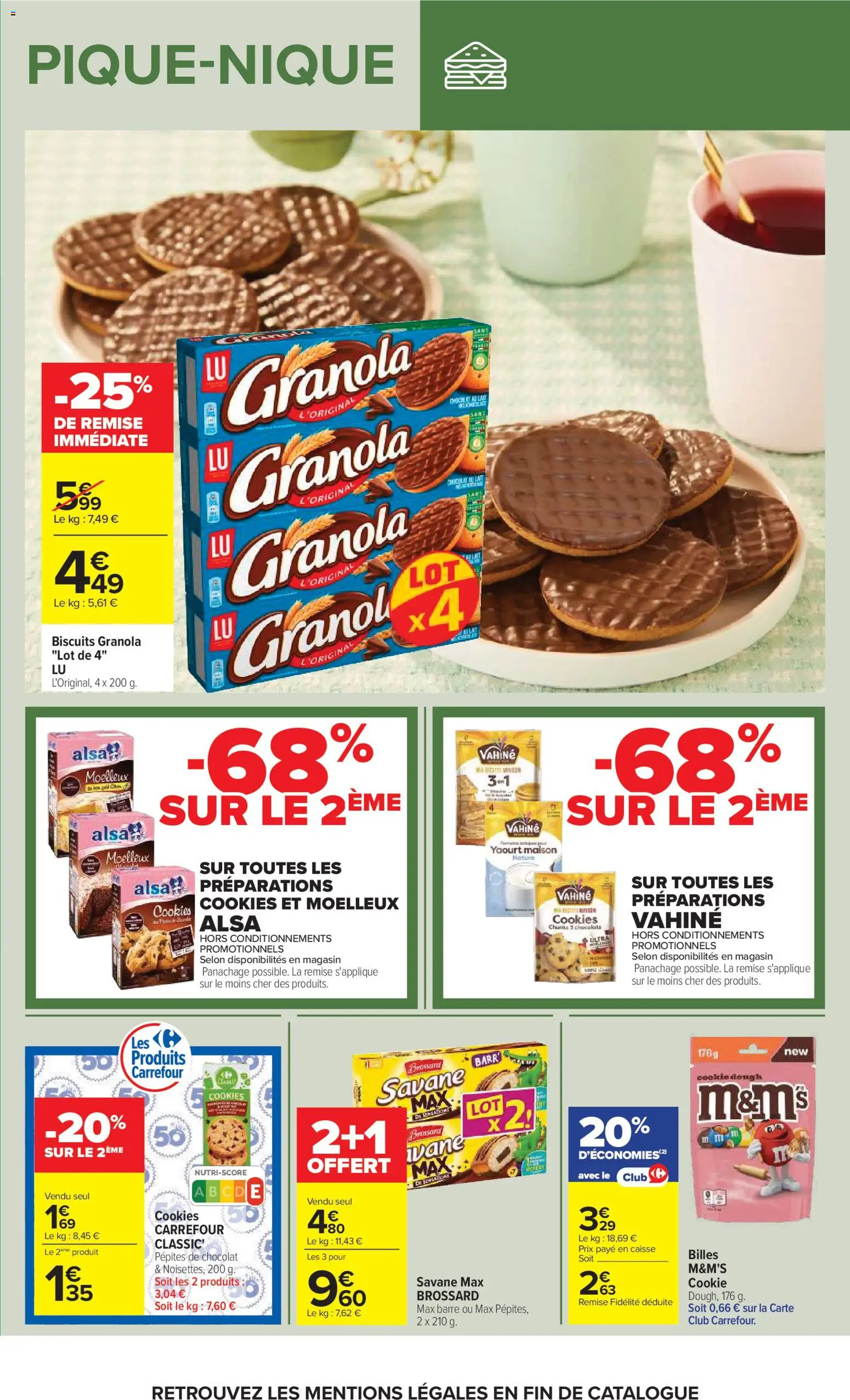 {H1} | Page: 19 | Produits: Pépites de chocolat, Cookies, Biscuits, Granola