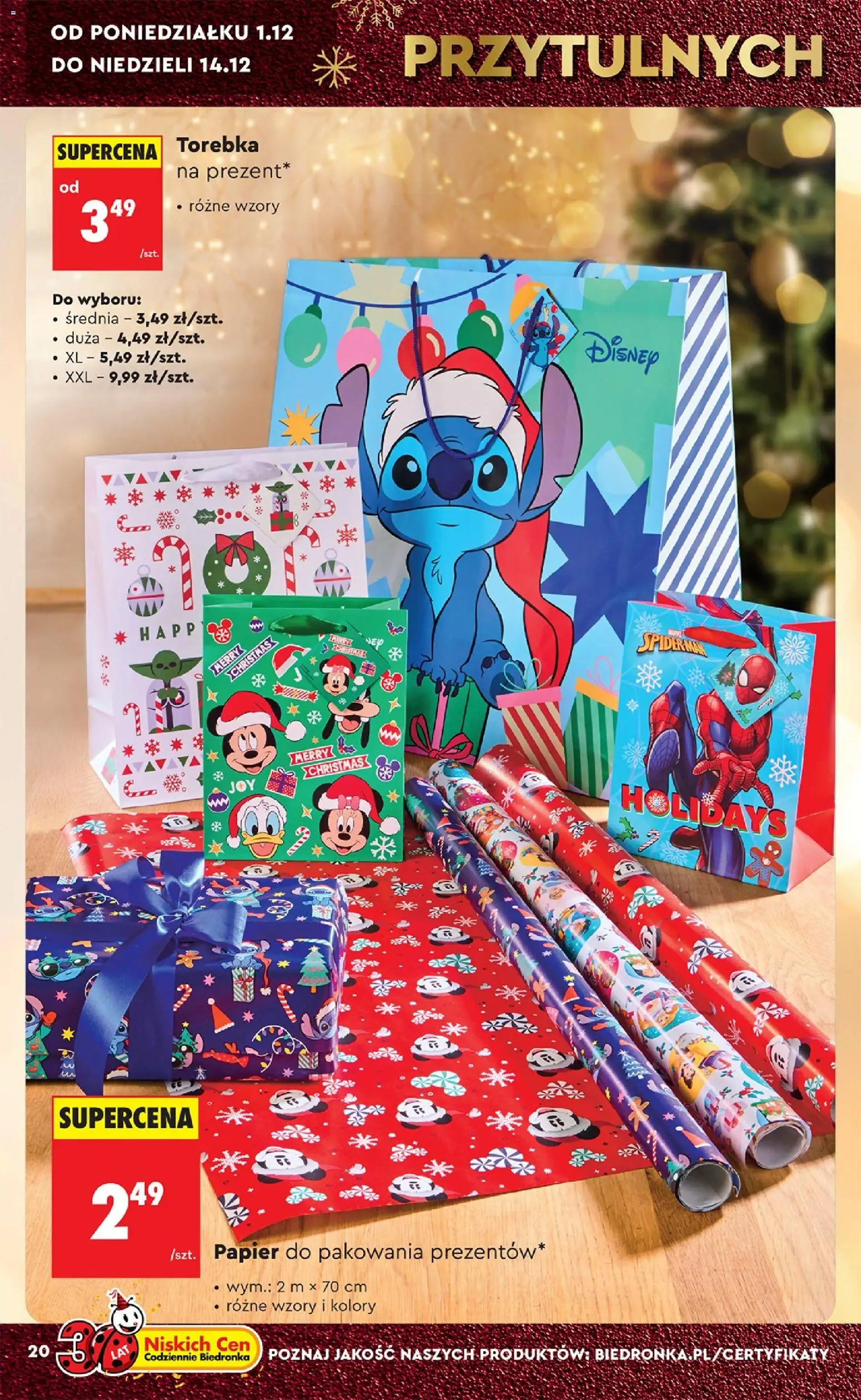 Biedronka gazetka - Hity i inspiracje od 29.11.2025 | Strona: 20 | Produkty: Torebka