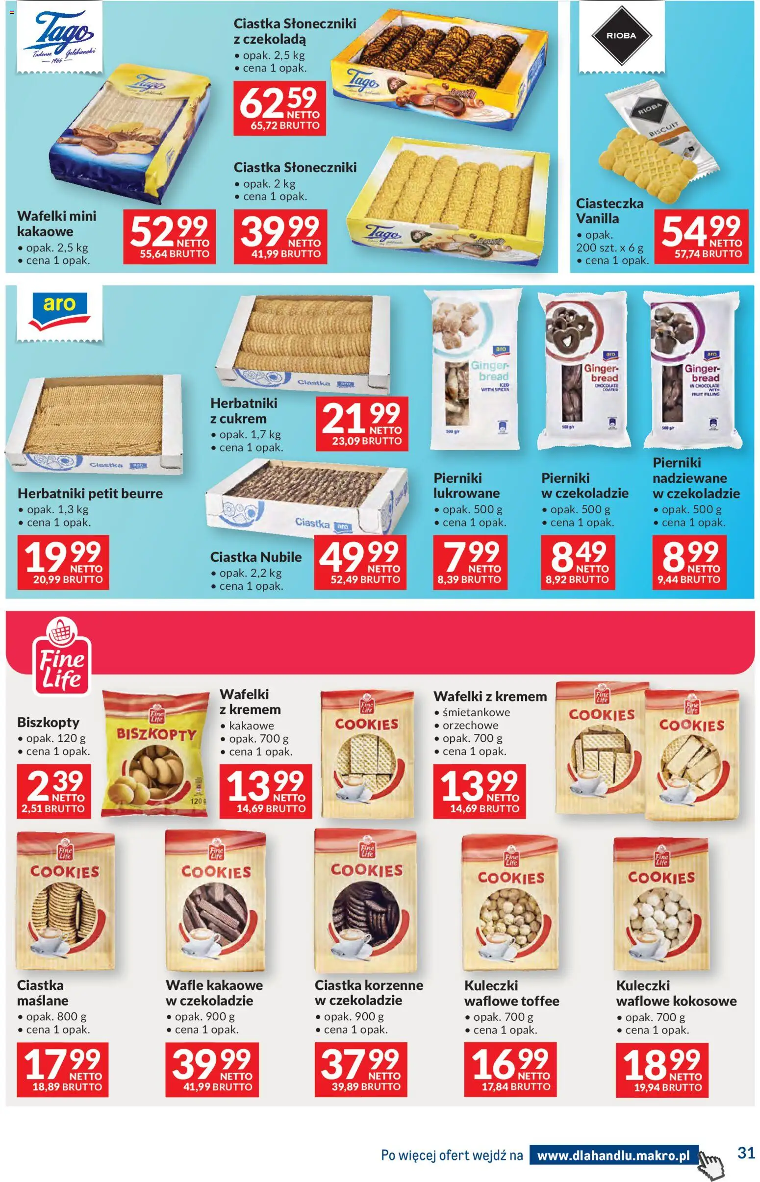 Makro Gazetka - Dystrybucja do sklepów od 17.02.2026 | Strona: 31 | Produkty: Pierniki, Ciastka korzenne, Ciastka, Ciasteczka